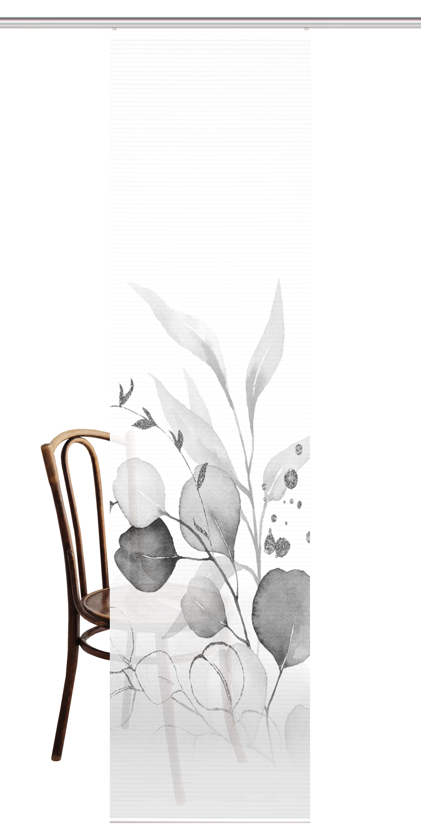 HOME in green Schiebegardine »ABANIO« Paneelwagen 1 Stk. tlg. DIGITALBEDRUCKT, BAMBUSOPTIK RECYCELT