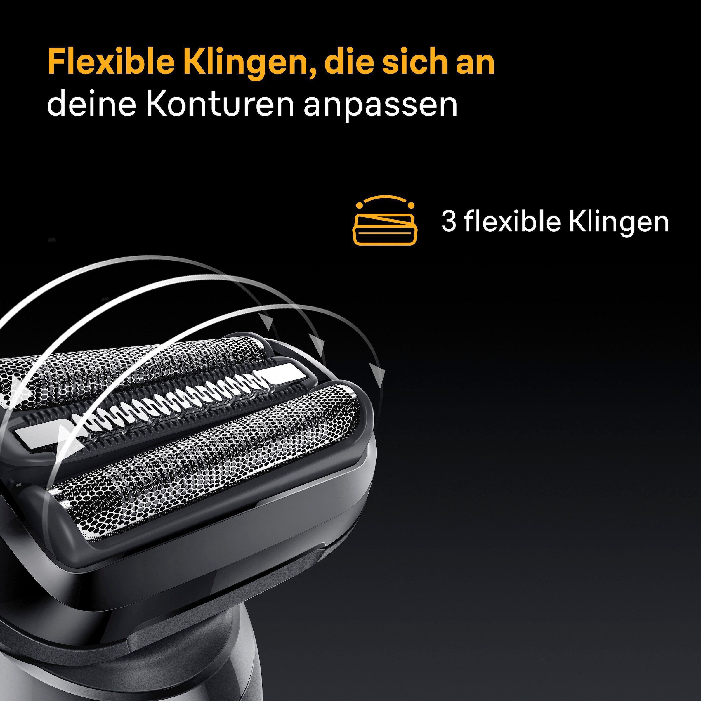 Braun Elektrorasierer »Series 5 52-N7200cc« Reinigungsstation Wasserdichter Folienrasierer, mit Präzisionstrimmer