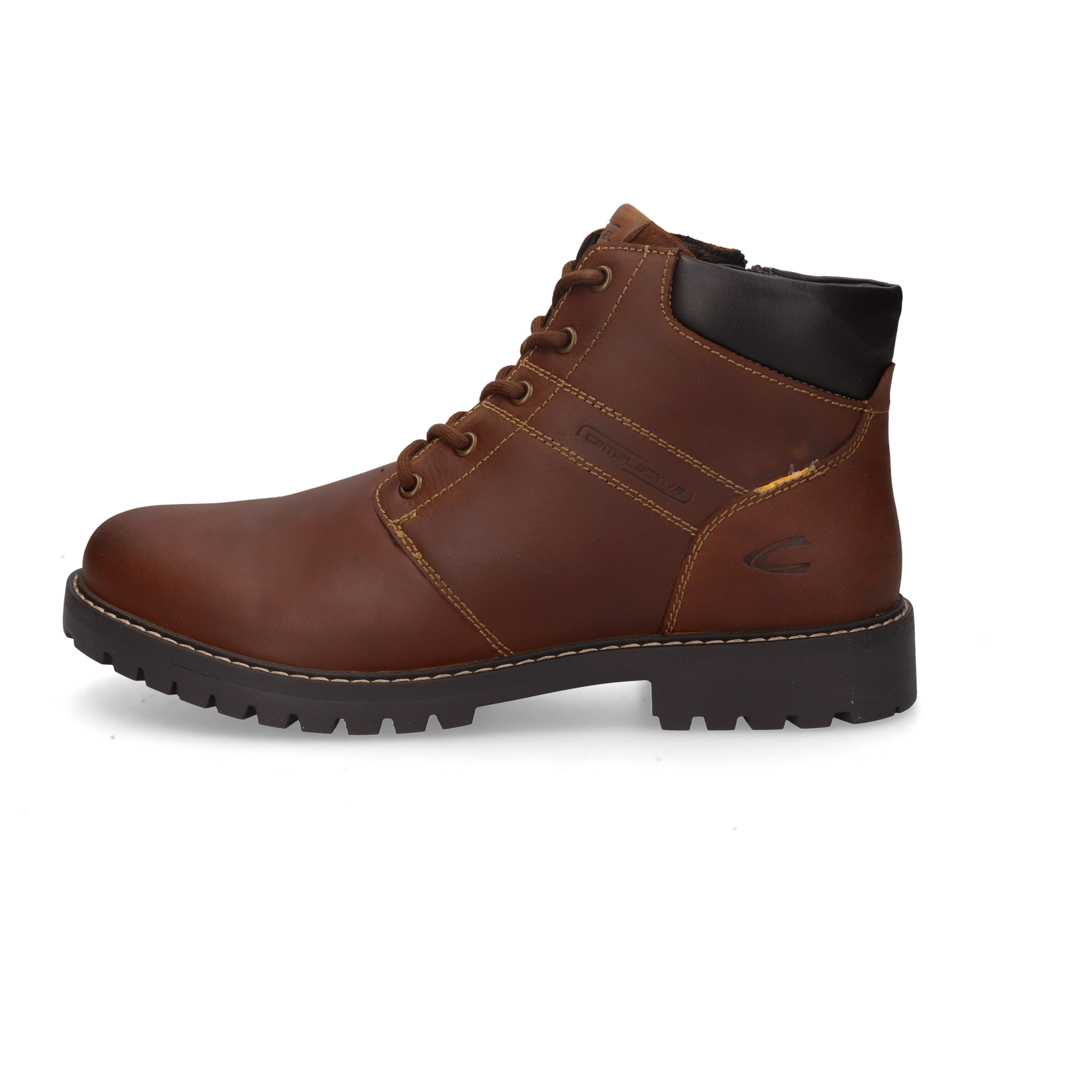 camel active Winterboots  Schnürstiefel mit Profilsohle und Warmfutter