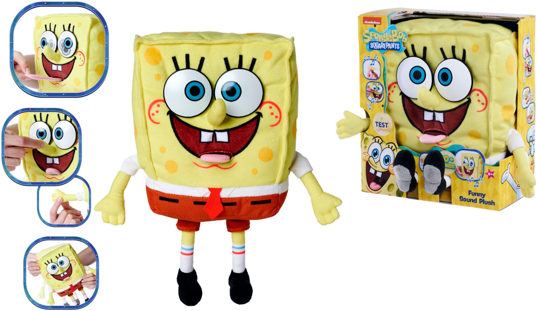 SIMBA Plüschfigur »Spongebob, Funktionsplüsch, 30 cm«, mit Sound