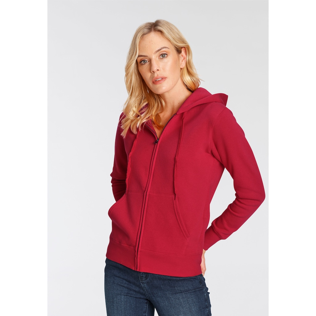 Fruit of the Loom Kapuzensweatshirt »Lady-Fit Premium hooded Sweat Jacket«