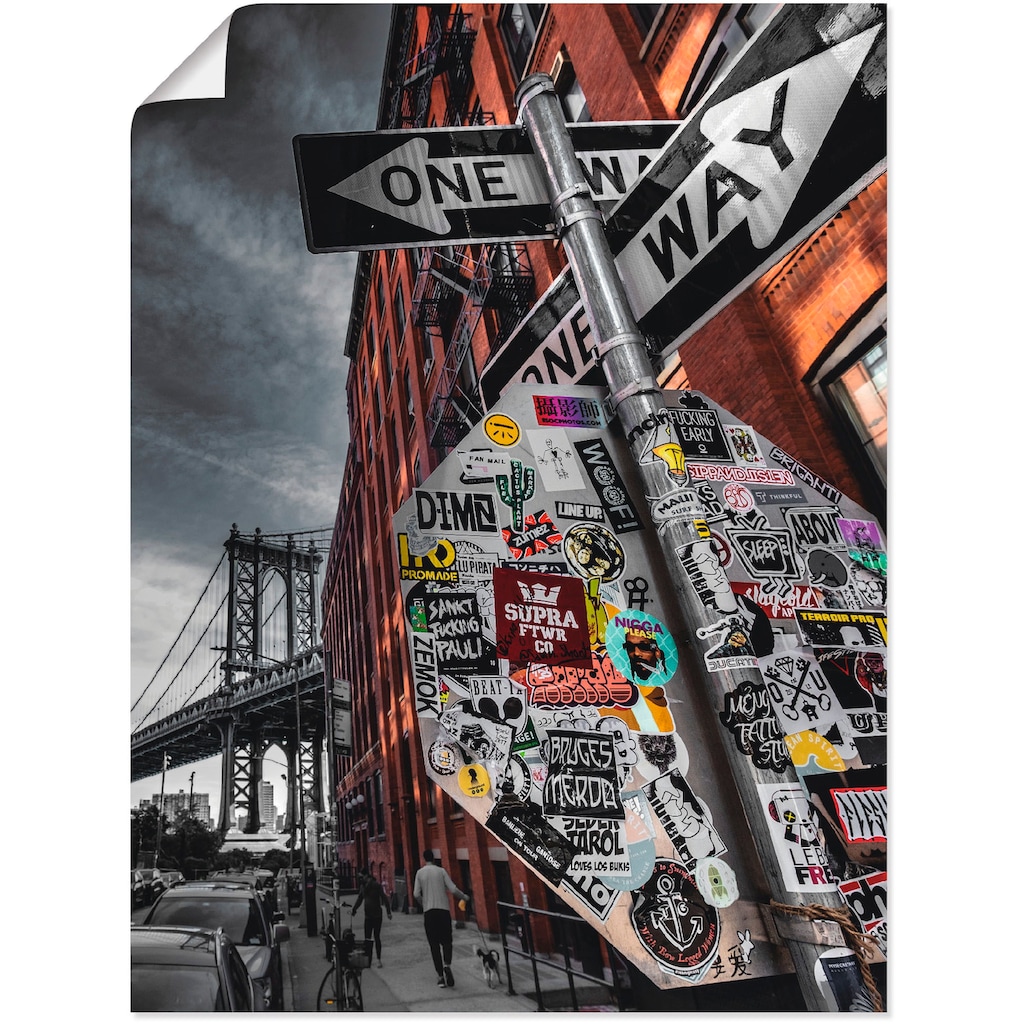 Artland Wandbild »New York Street Fotografie«, Amerika, (1 St.)
