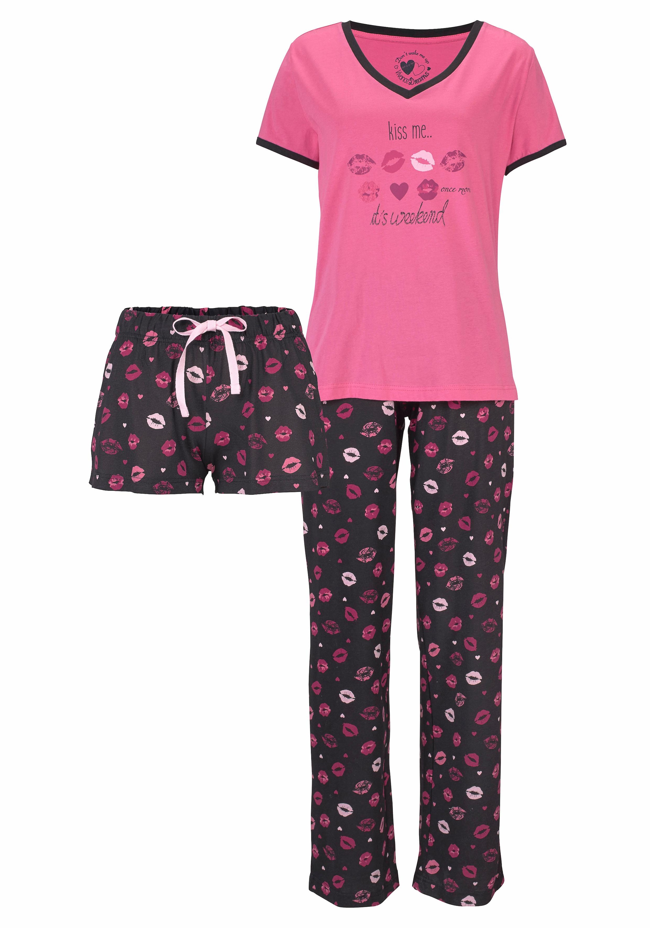 Kussmund bestellen Print (3 mit Vivance tlg.), bei Dreams online Pyjama, OTTO