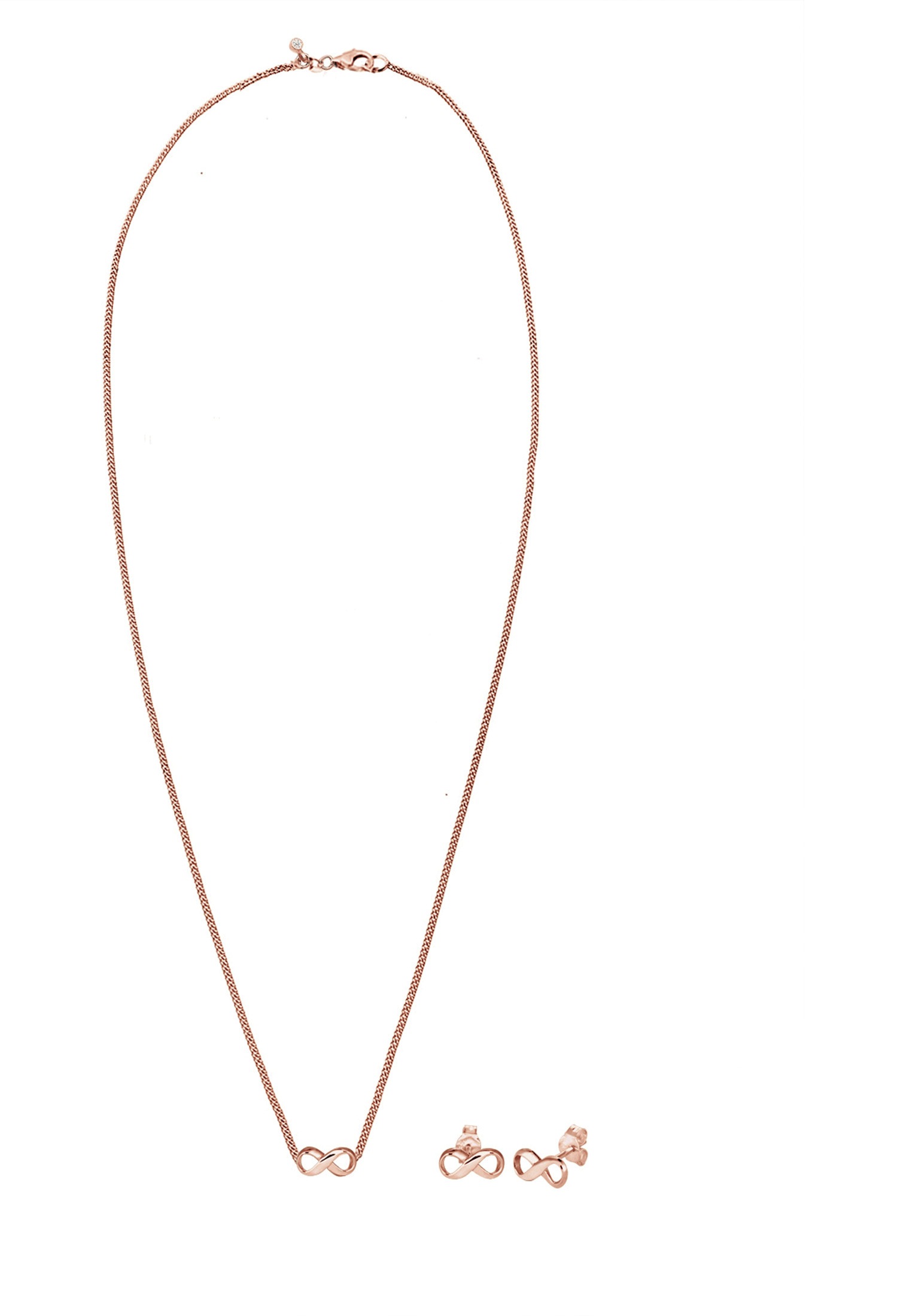 Elli Ohrring und Ketten Set »Schmuckset Infinity Symbol Unendlichkeit 925 Silber«