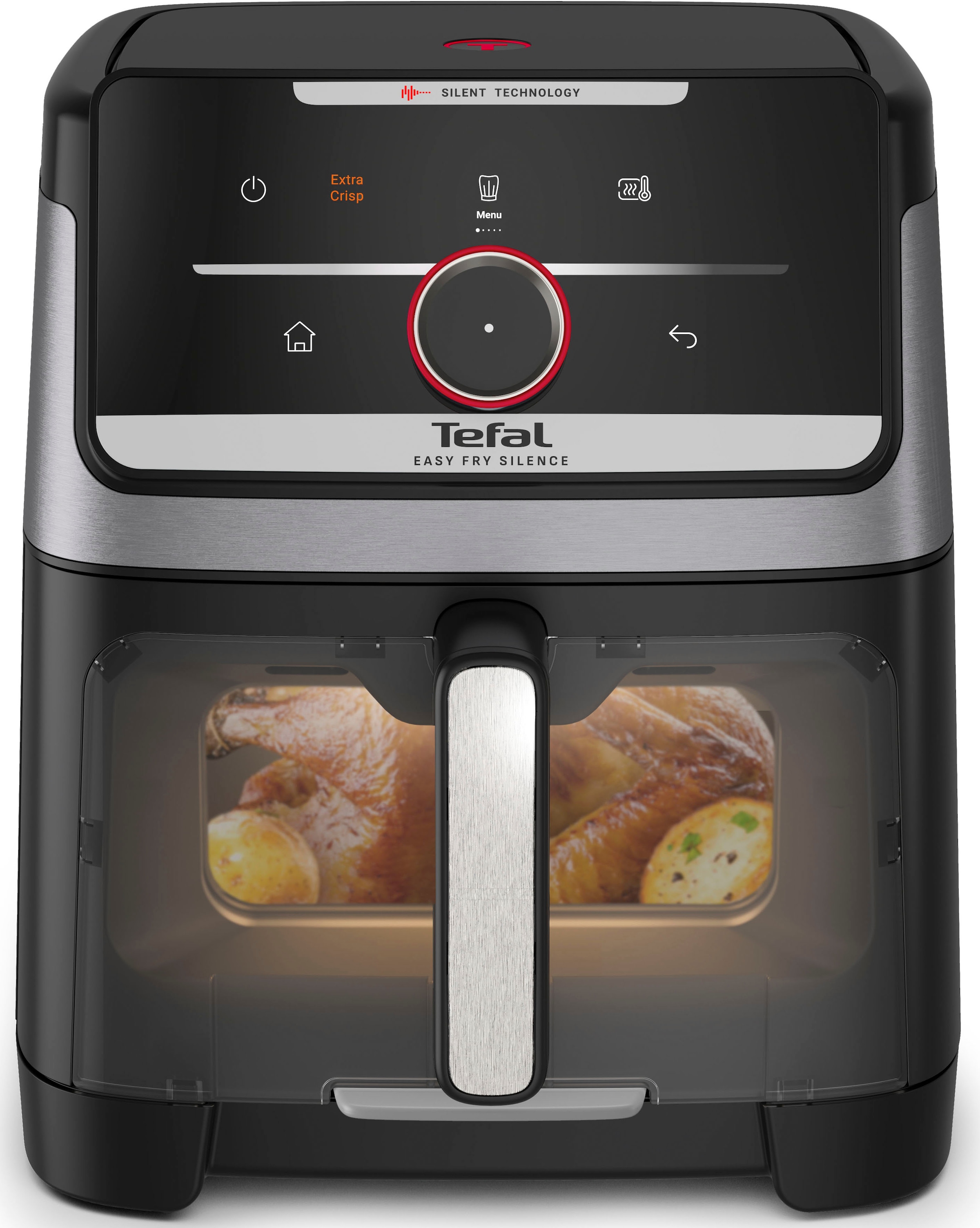 Tefal Heißluftfritteuse »Easy Fry Smart & Silence XXL« 1800 W über 55 voreingestellte Programme, abnehmbares Frontelement, EY876D