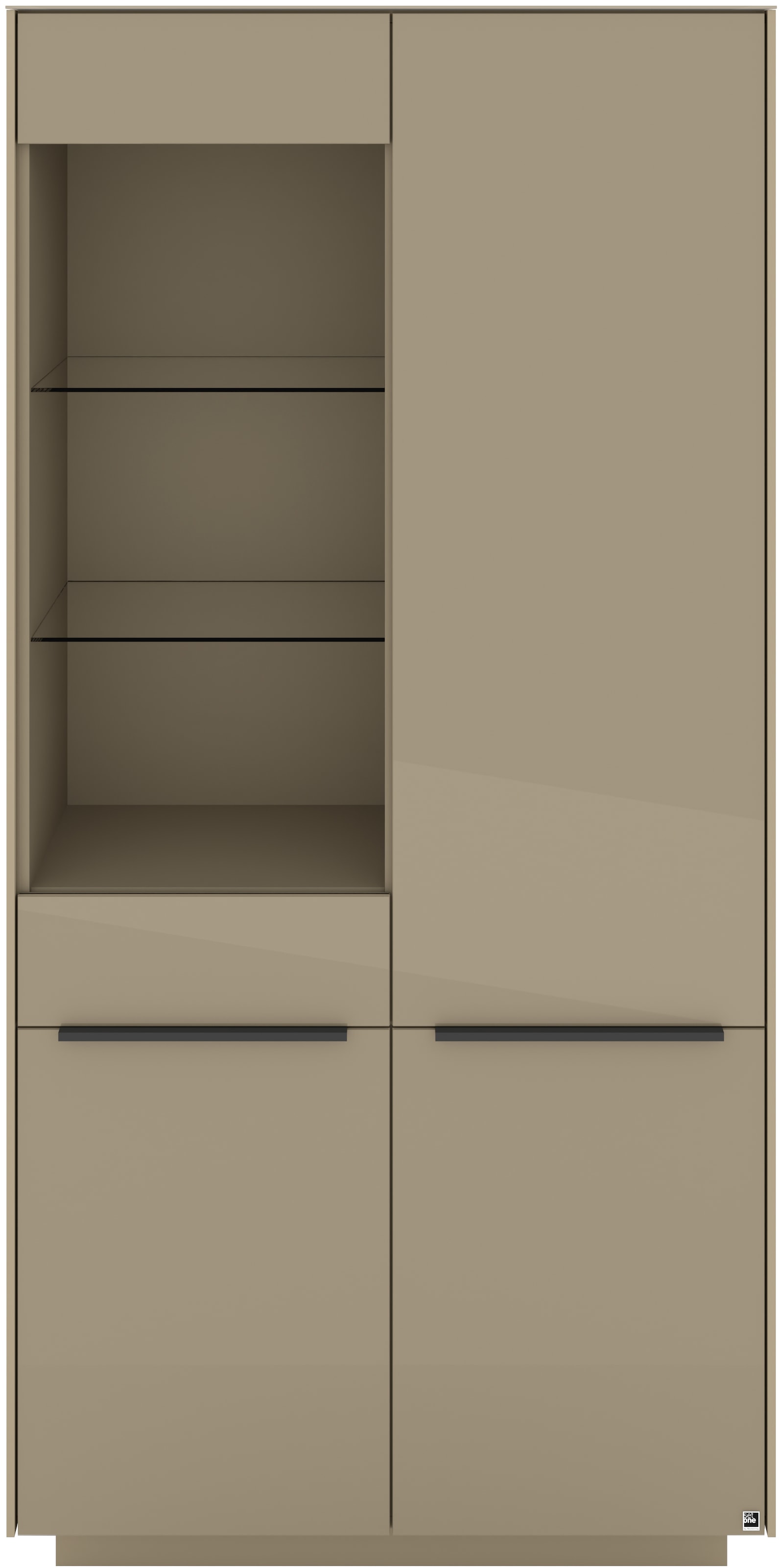 set one by Musterring Standvitrine »Reno« 1 Stk. tlg. Mit Sockel in diversen Farben, 193 cm Höhe & Farbauswahl