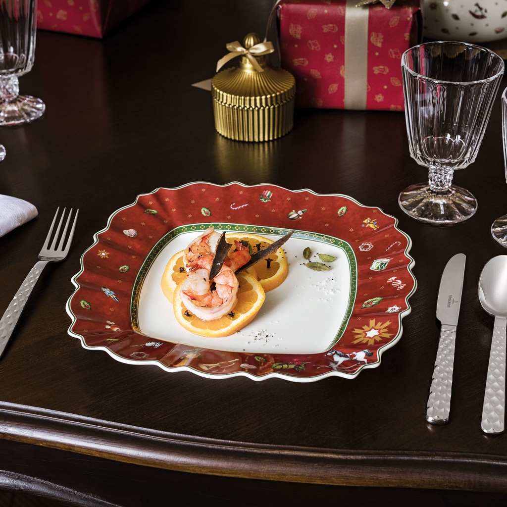 Villeroy & Boch Speiseteller »Speiseteller Toy's Delight 28 x 28 cm 6er Set rot«