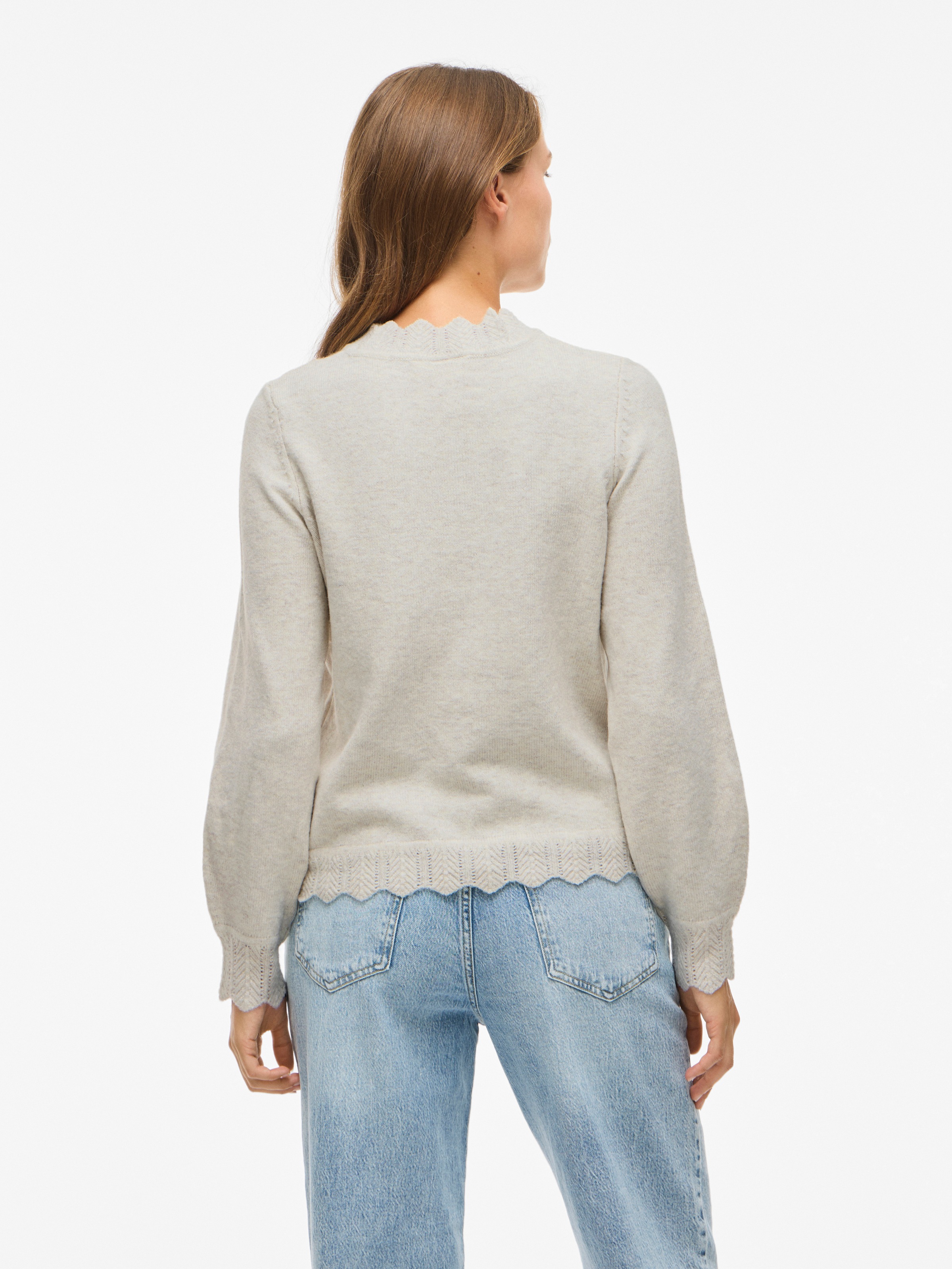 Vila Strickpullover »VINIKOLINA O-NECK L/S KNIT TOP - NOOS«