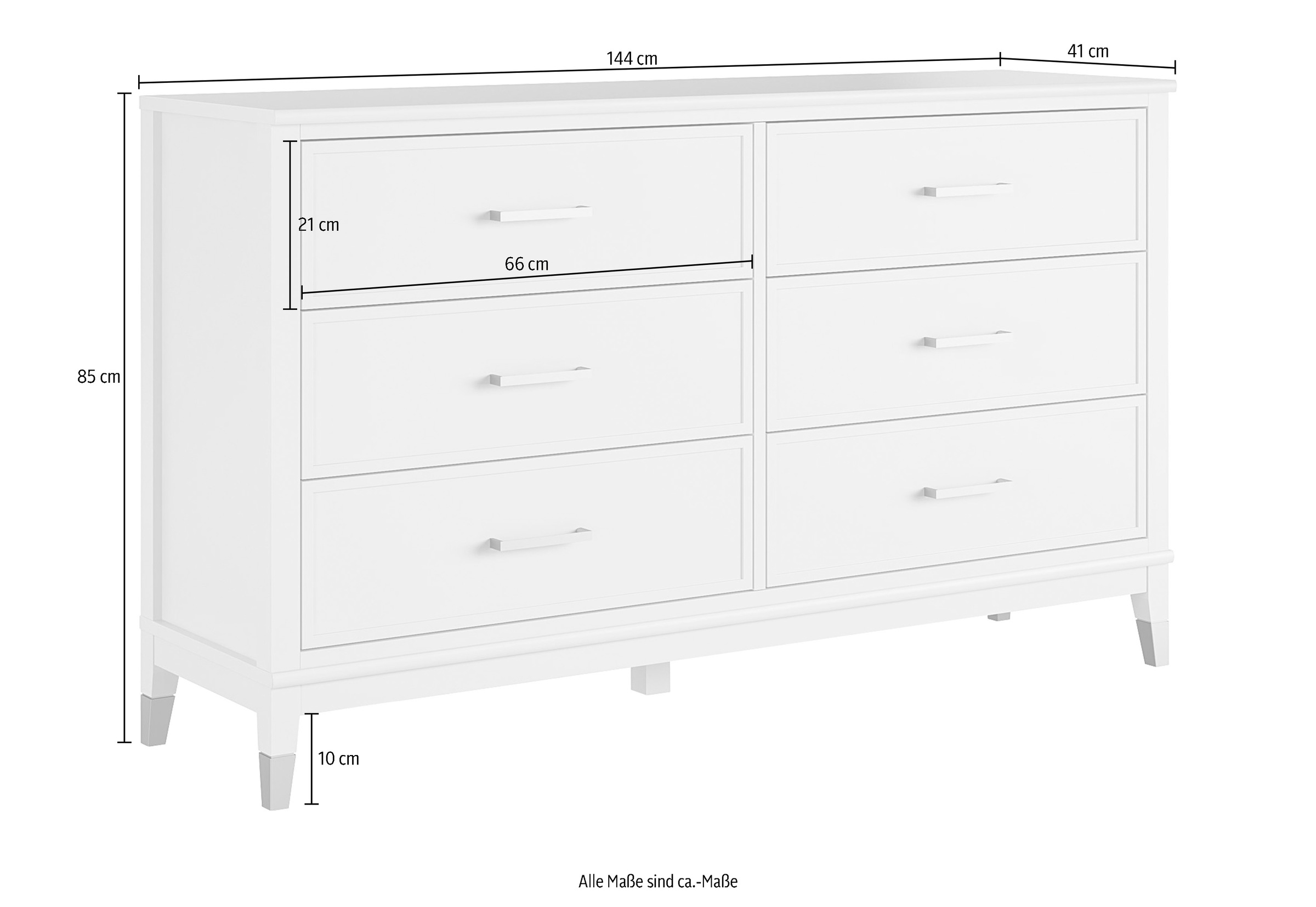 CosmoLiving by Cosmopolitan Kommode »Westerleigh«, Höhe 85 cm, Breite 145 cm