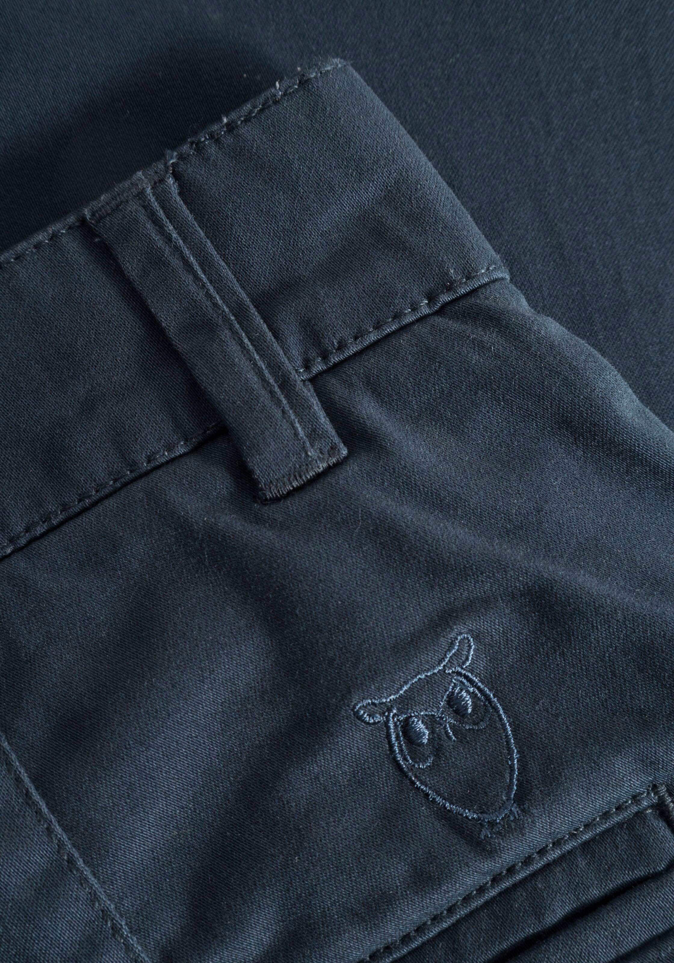 KnowledgeCotton Apparel Chinohose »LUCA slim«, mit Label-Stichting hinten