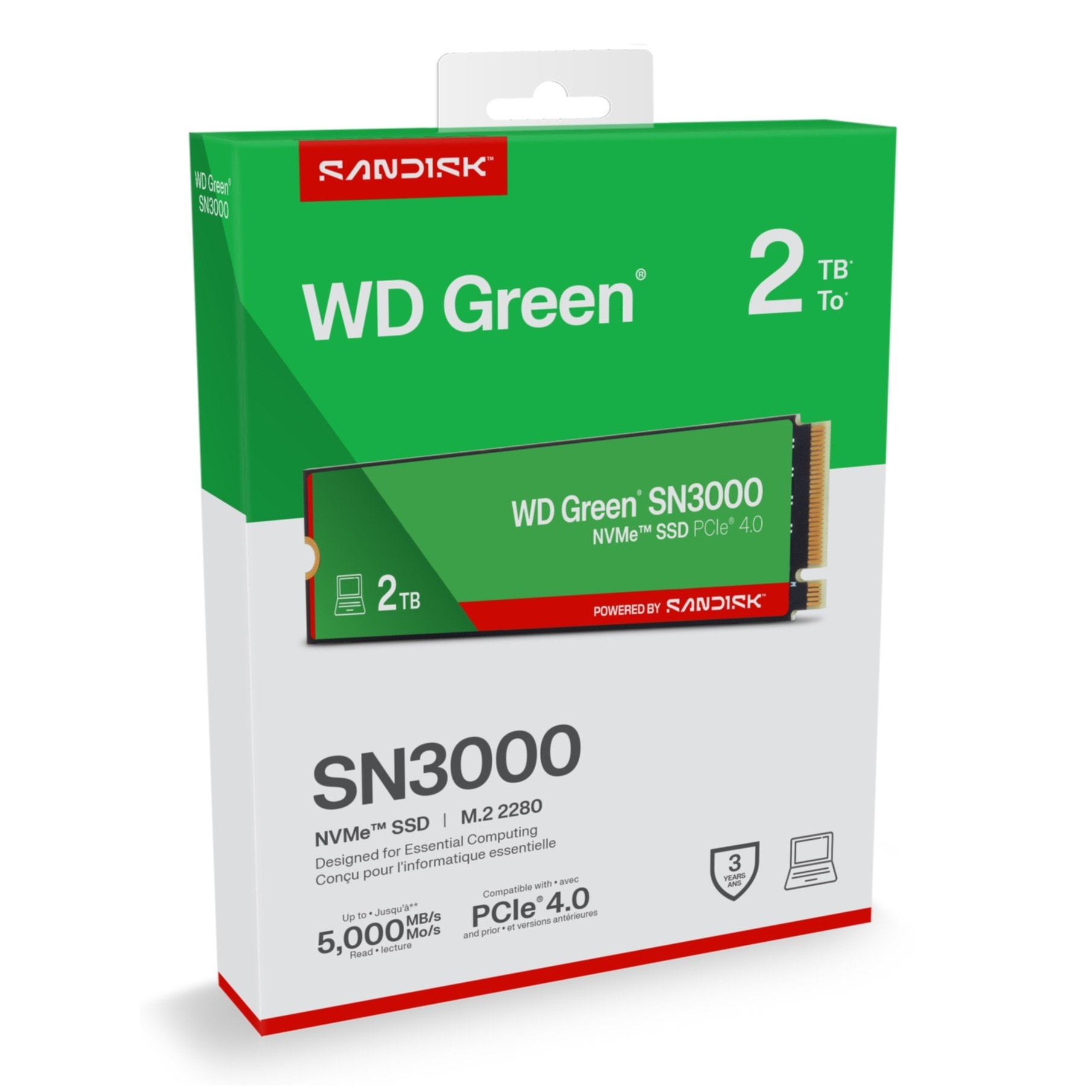 Sandisk interne SSD »WD Green SN3000 NVMe« 2 TB