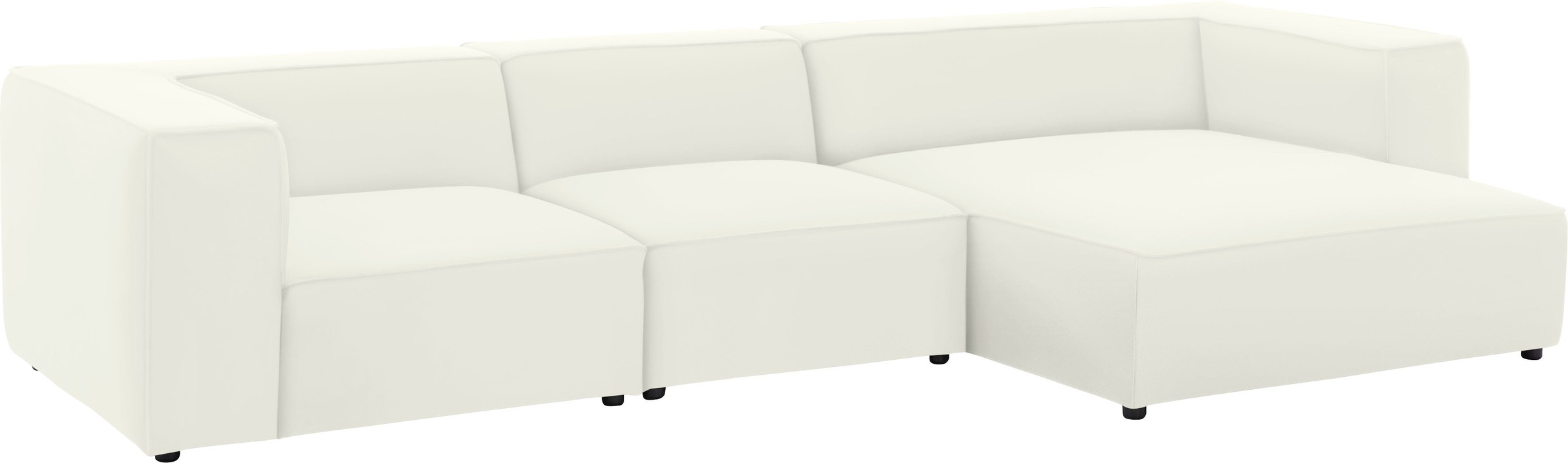 W.SCHILLIG Ecksofa »around-the-block«, mit eleganter Biese, mit Federkern, Breite 341 cm