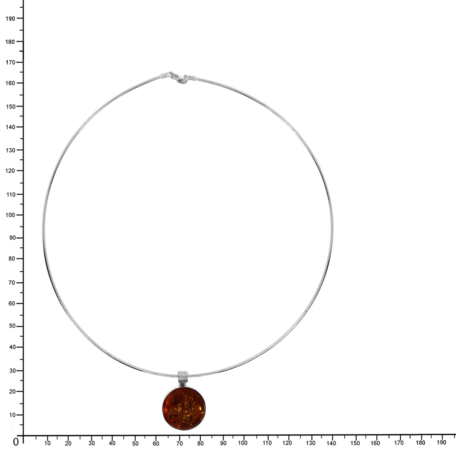 OSTSEE-SCHMUCK Kette mit Anhänger »- Classic 19 mm - Silber 925/000 - Bernstein«