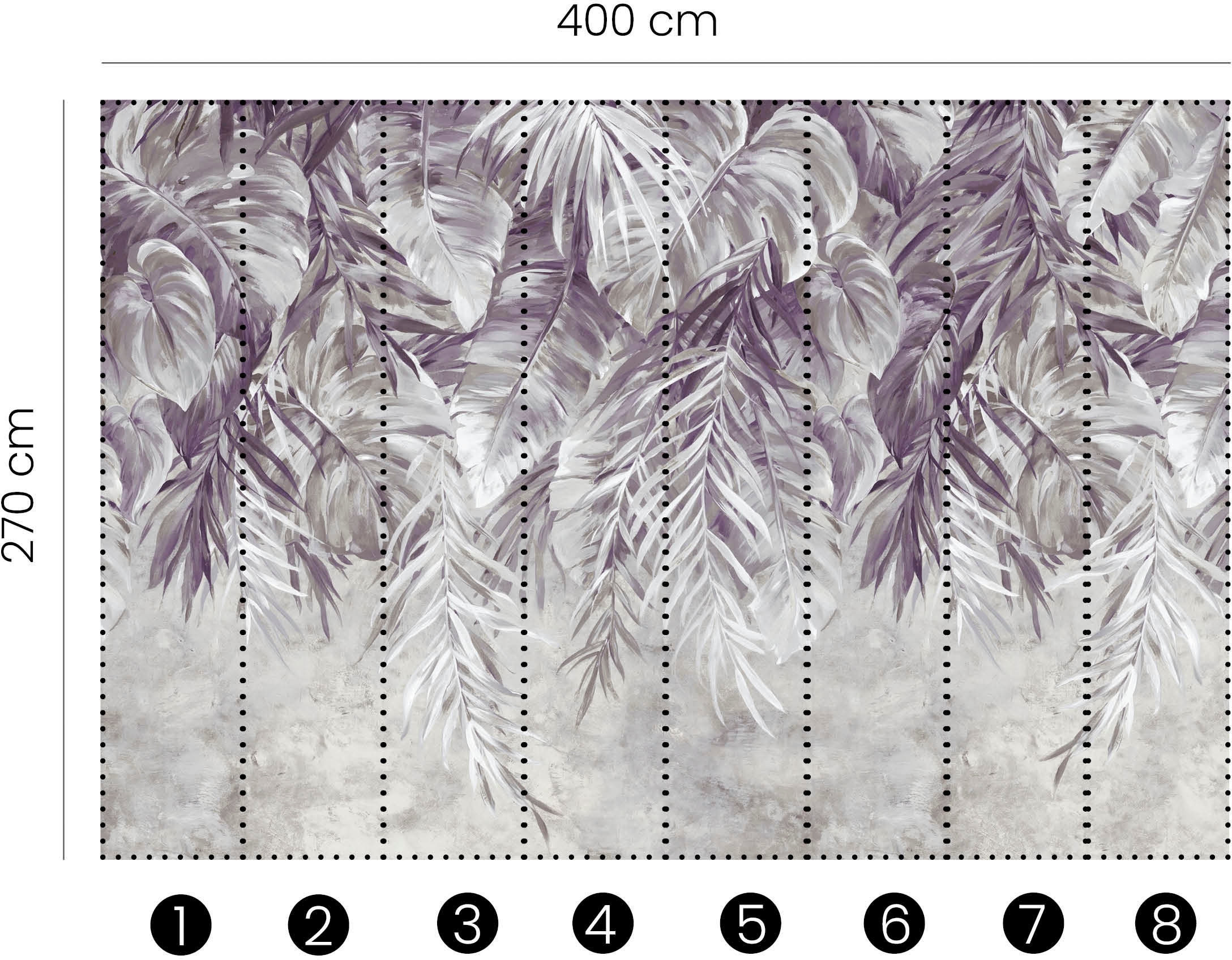 Fashion for walls Fototapete »Glamorama« floral texturiert Phthalate frei