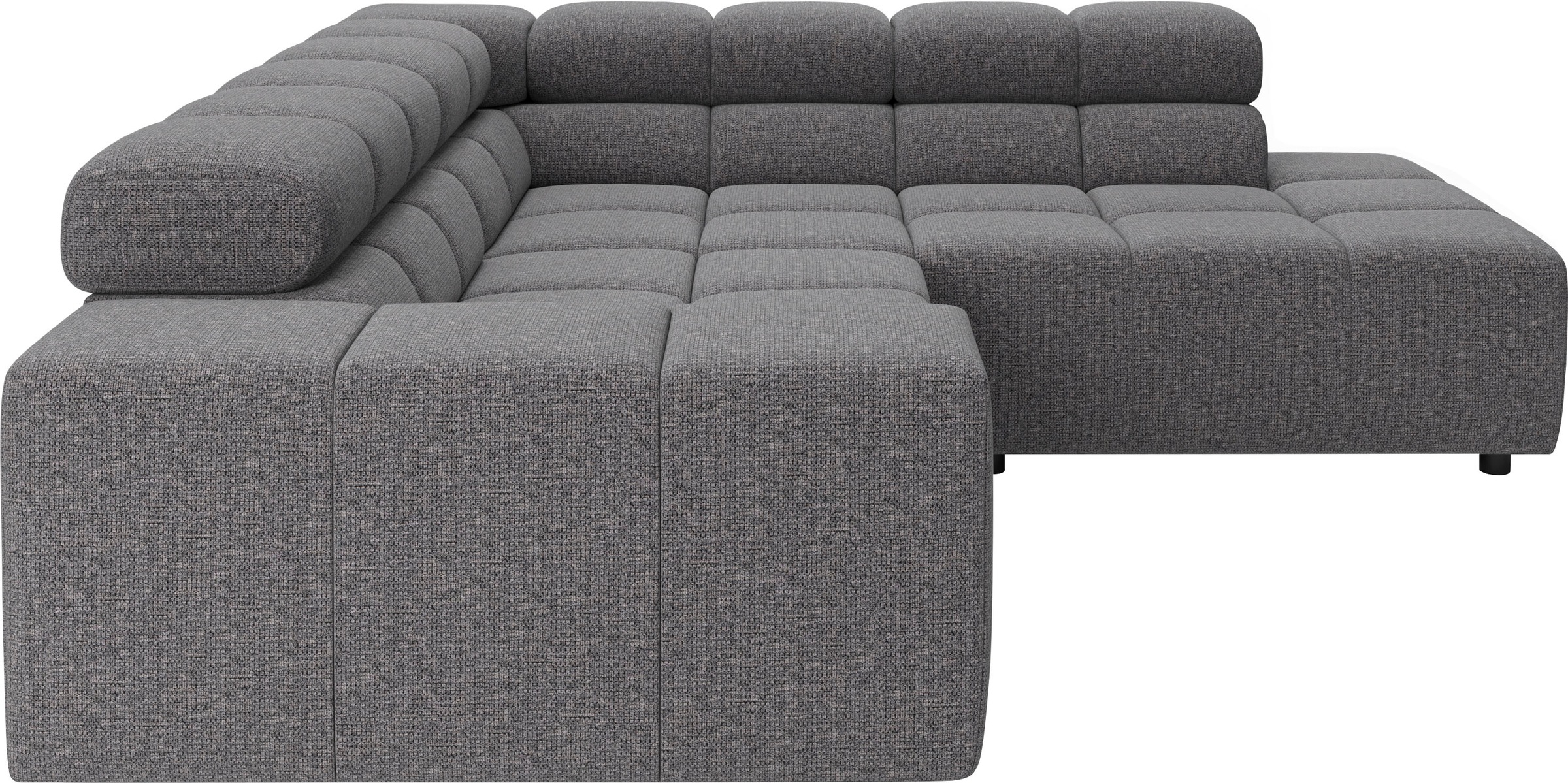 Home affaire Ecksofa »Ancona, Ecksofa,  incl. Kopfteilverstellung, Breite 249 cm, L-Form« wahlweise elektrische Sitztiefenverstellung