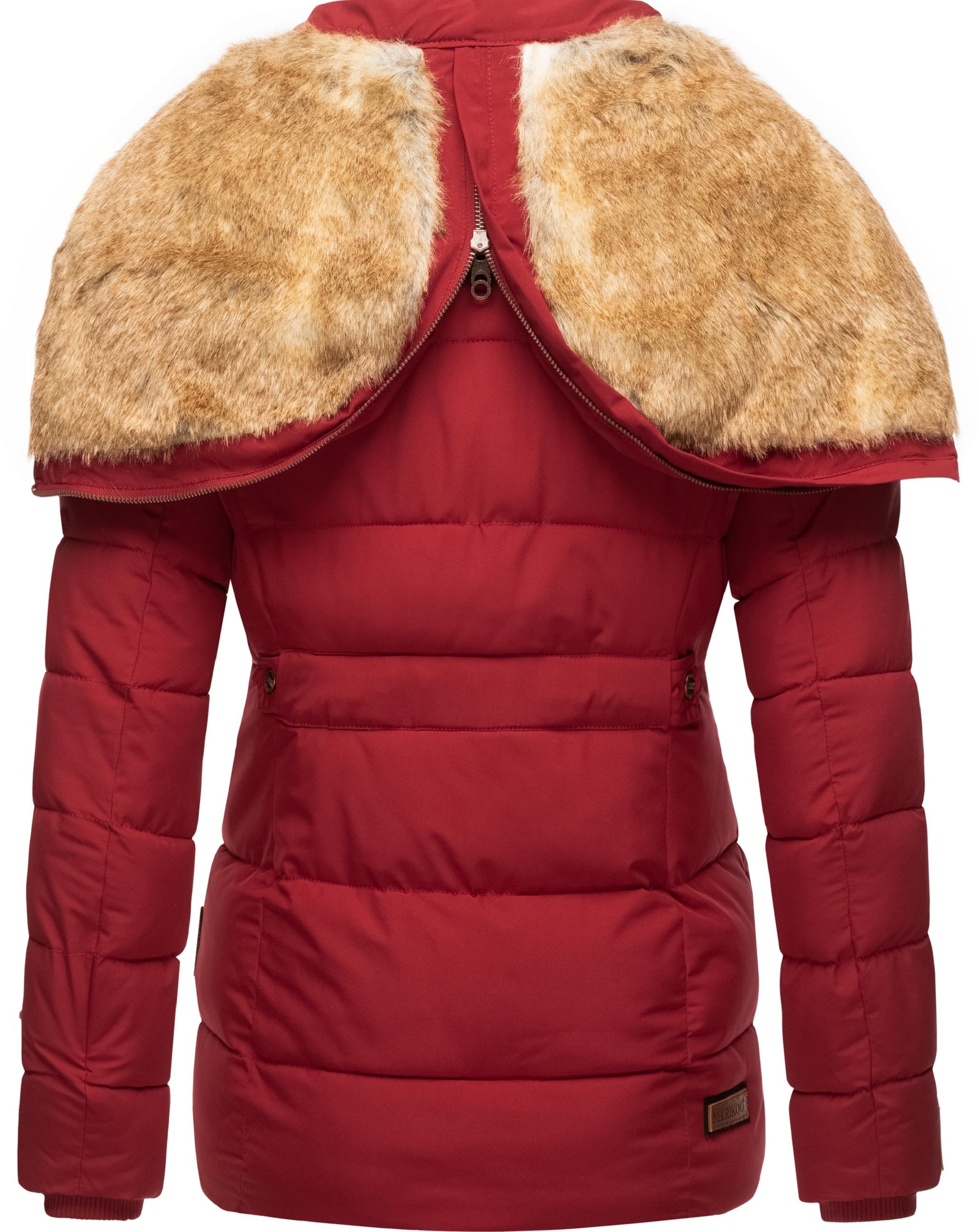 Marikoo Winterjacke »Winterjacke Nekoo«, mit Kapuze, stylische Damen Steppjacke mit großer Kapuze
