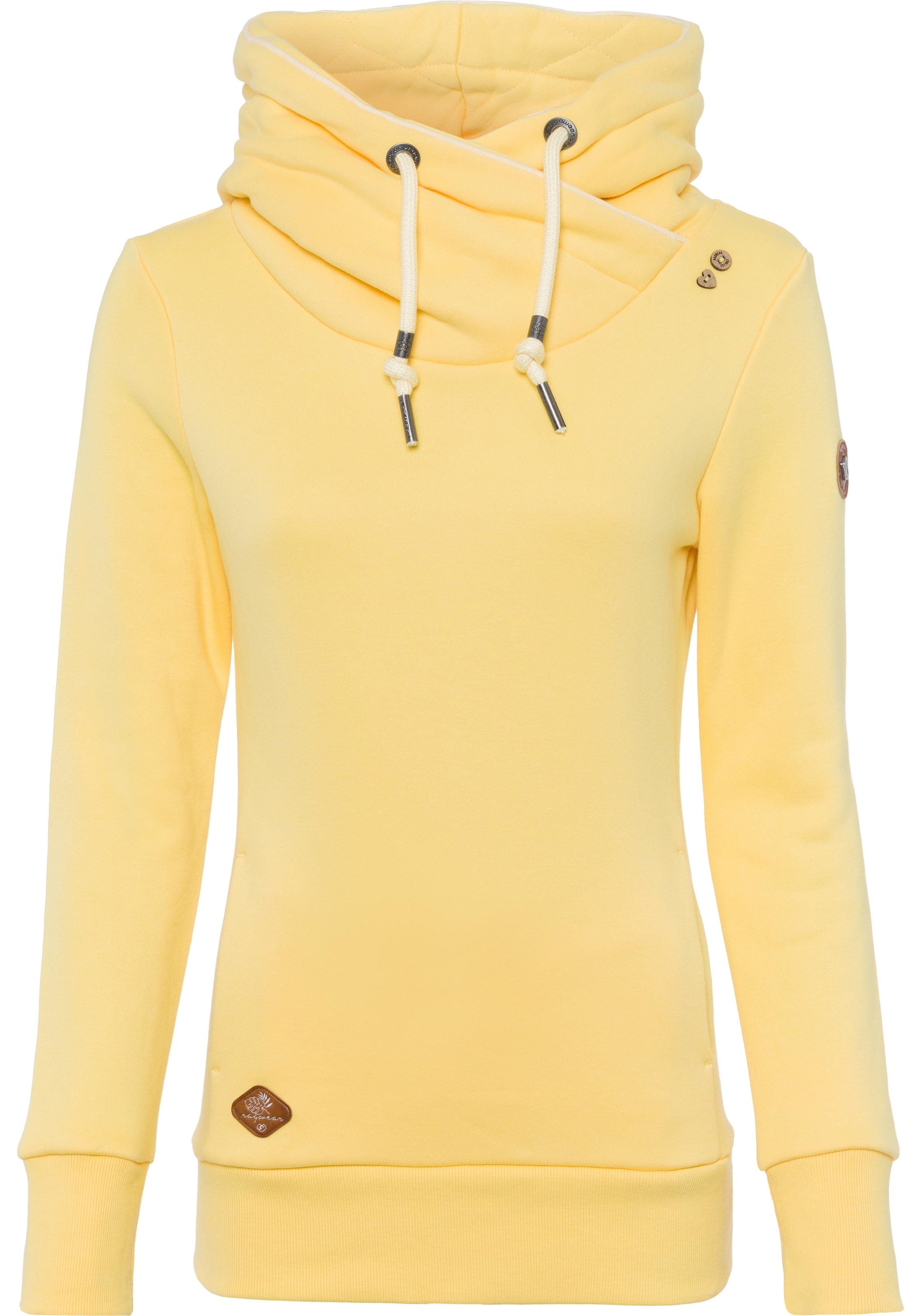 Ragwear Kapuzensweatshirt »GRIPYBUTTON«, Sweater mit rustikalen Kordel-Akzenten
