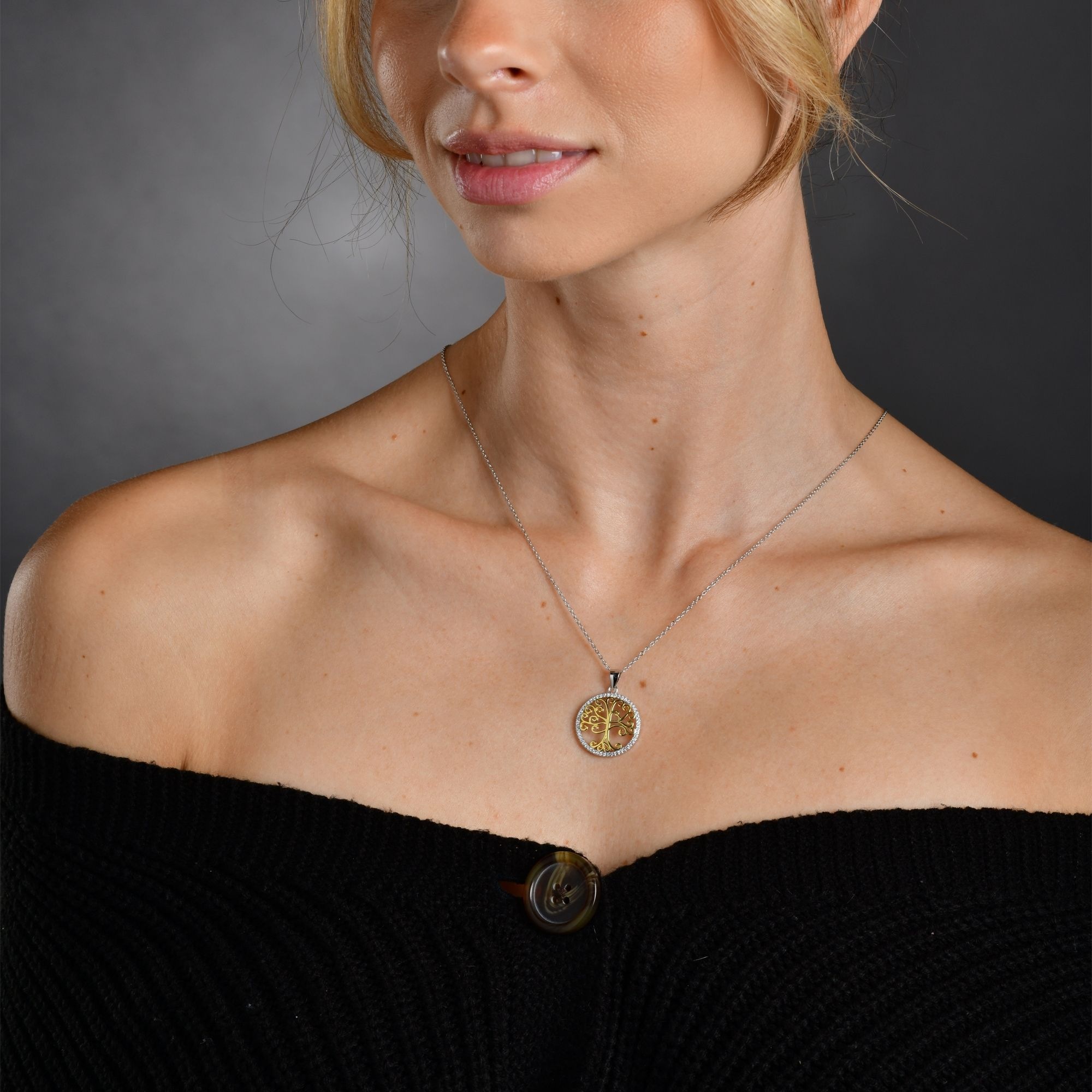 Adelia´s Kettenanhänger »Damen Anhänger ¿ Lebensbaumanhänger aus 925 Silber mit Zirkonia«