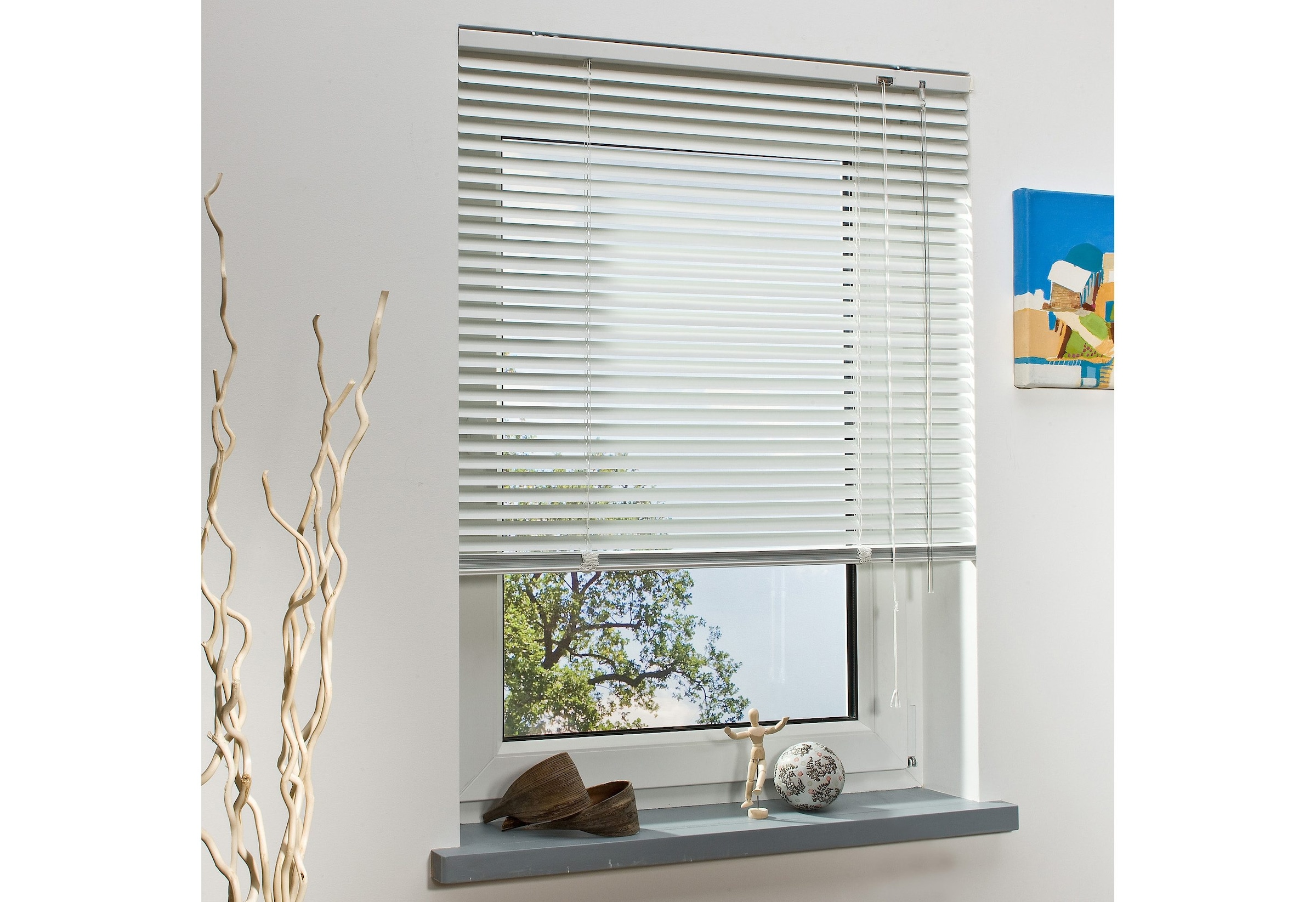 Liedeco Jalousie »Aluminium-Jalousie« mit Bohren freihängend Aluminium