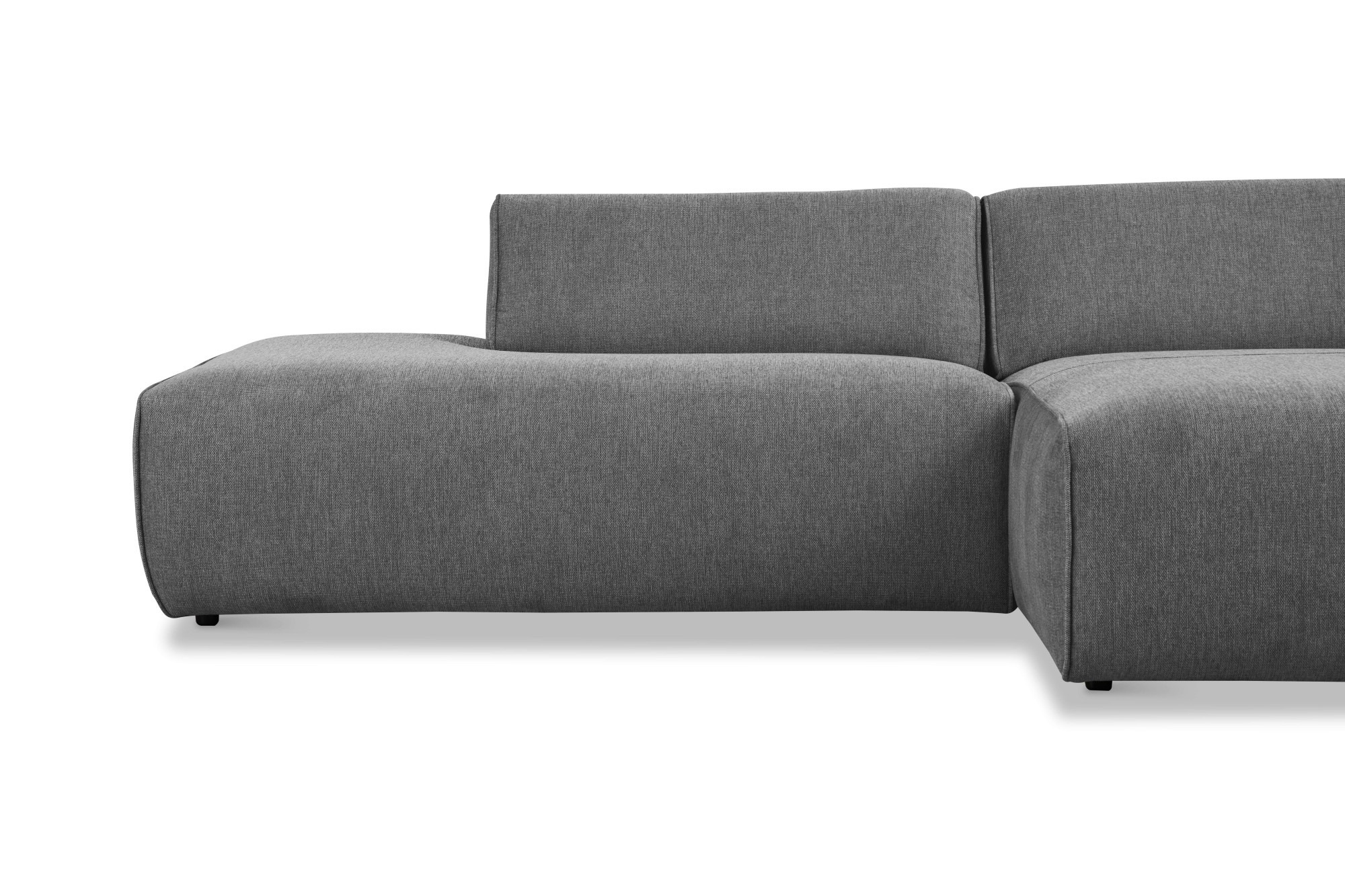 andas Ecksofa »Noord mit Kedernaht, Breite 227 cm«, mit Kedernaht, Breite 227 cm, Cord, Struktur, Webstoff