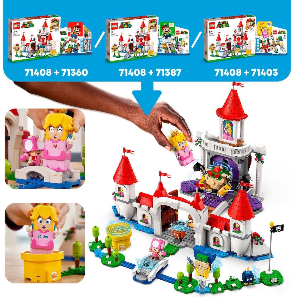 LEGO® Konstruktionsspielsteine »Pilz-Palast – Erweiterungsset (71408), LEGO® Super Mario«, (1216 St.)