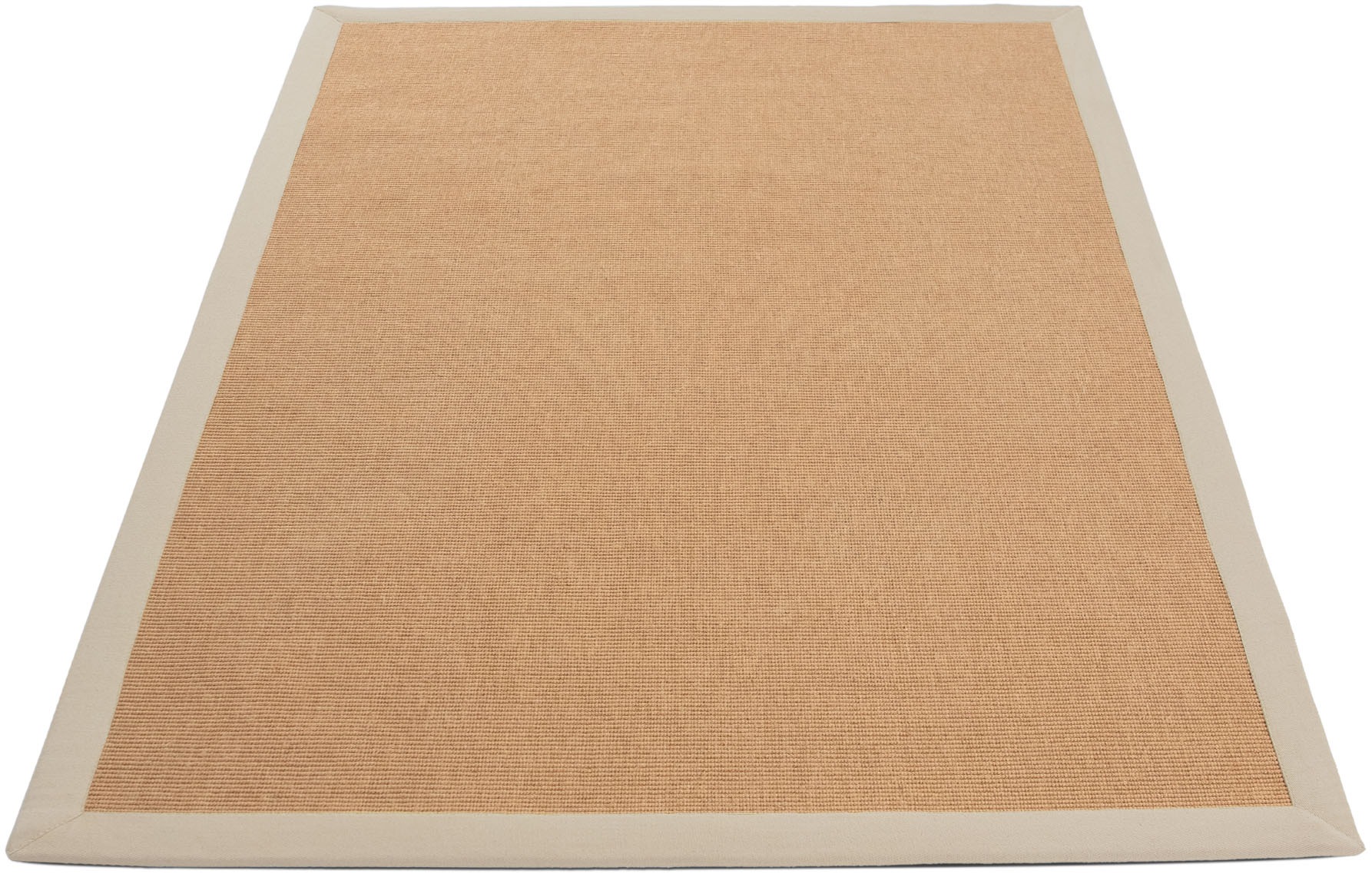 carpetfine Sisalteppich »Sisal,  auch als Läufer erhältlich«, rechteckig, 5 mm Höhe, mit farbiger Bordüre, Anti Rutsch Rückseite, viele Größen, Wohnzimmer