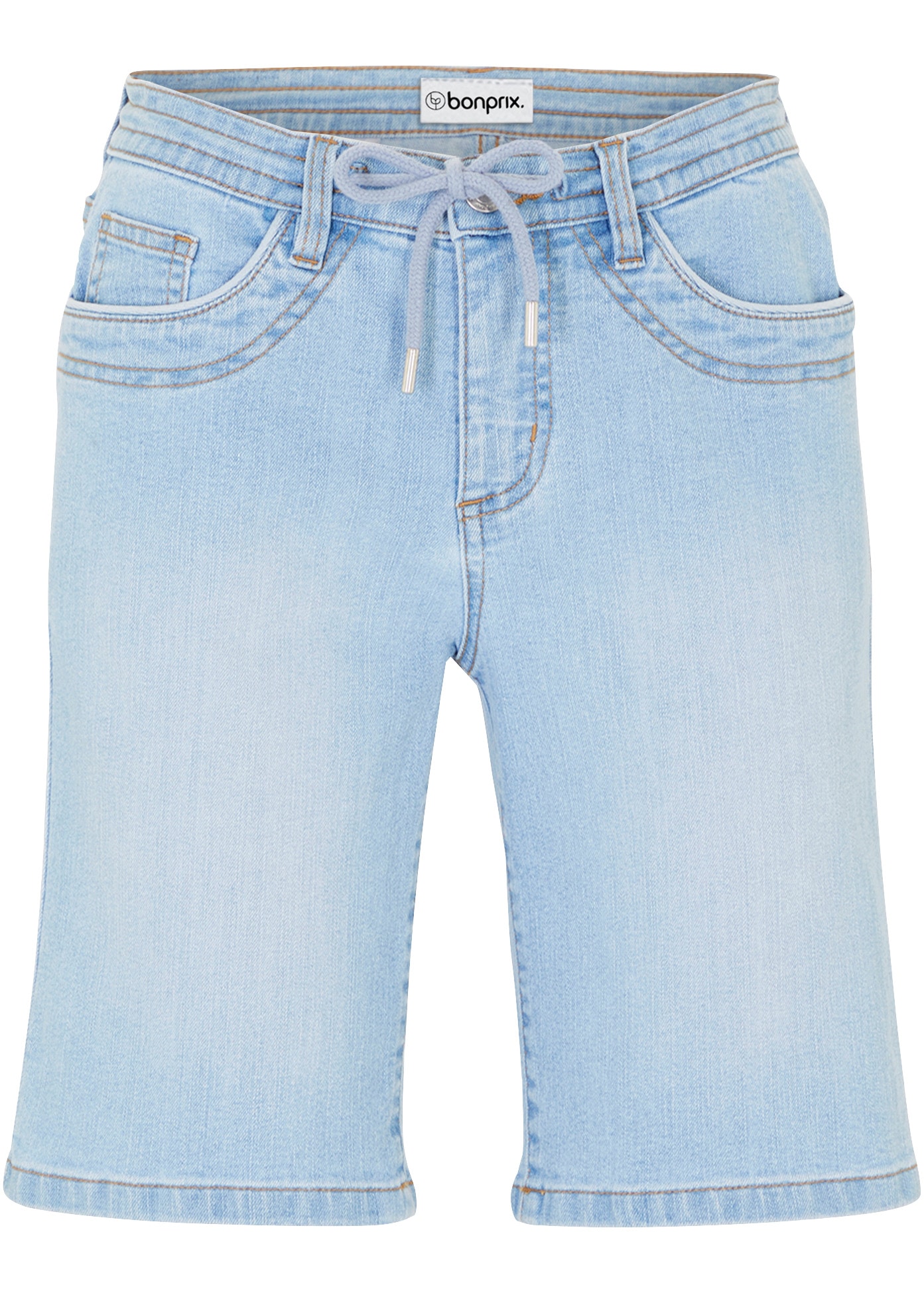 bonprix Bermudas  schmale Passform, elastisches Material, mit Bindeband