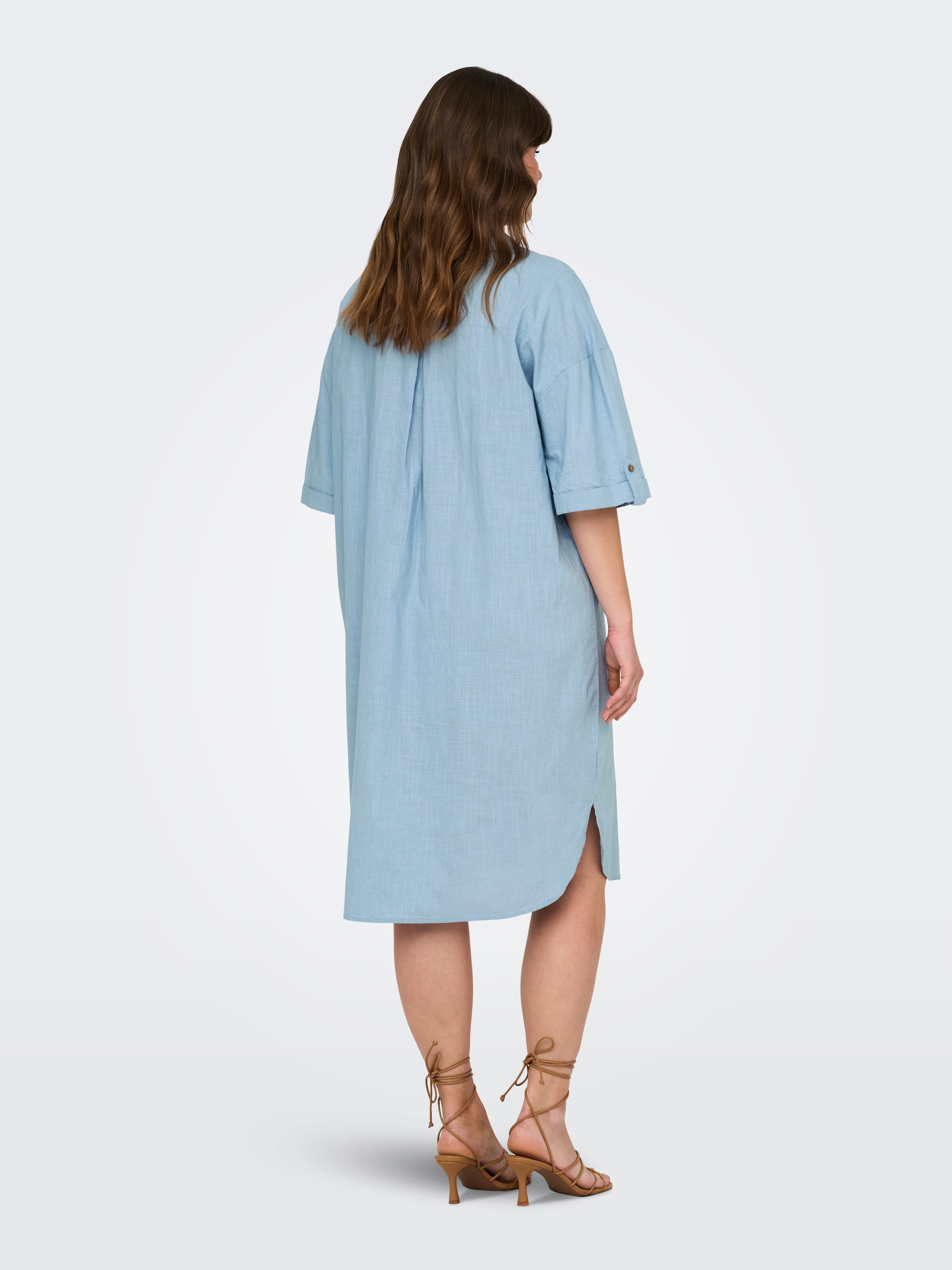 ONLY CARMAKOMA Blusenkleid »CARCOCO SS BLK SHIRT DRESS WVN«