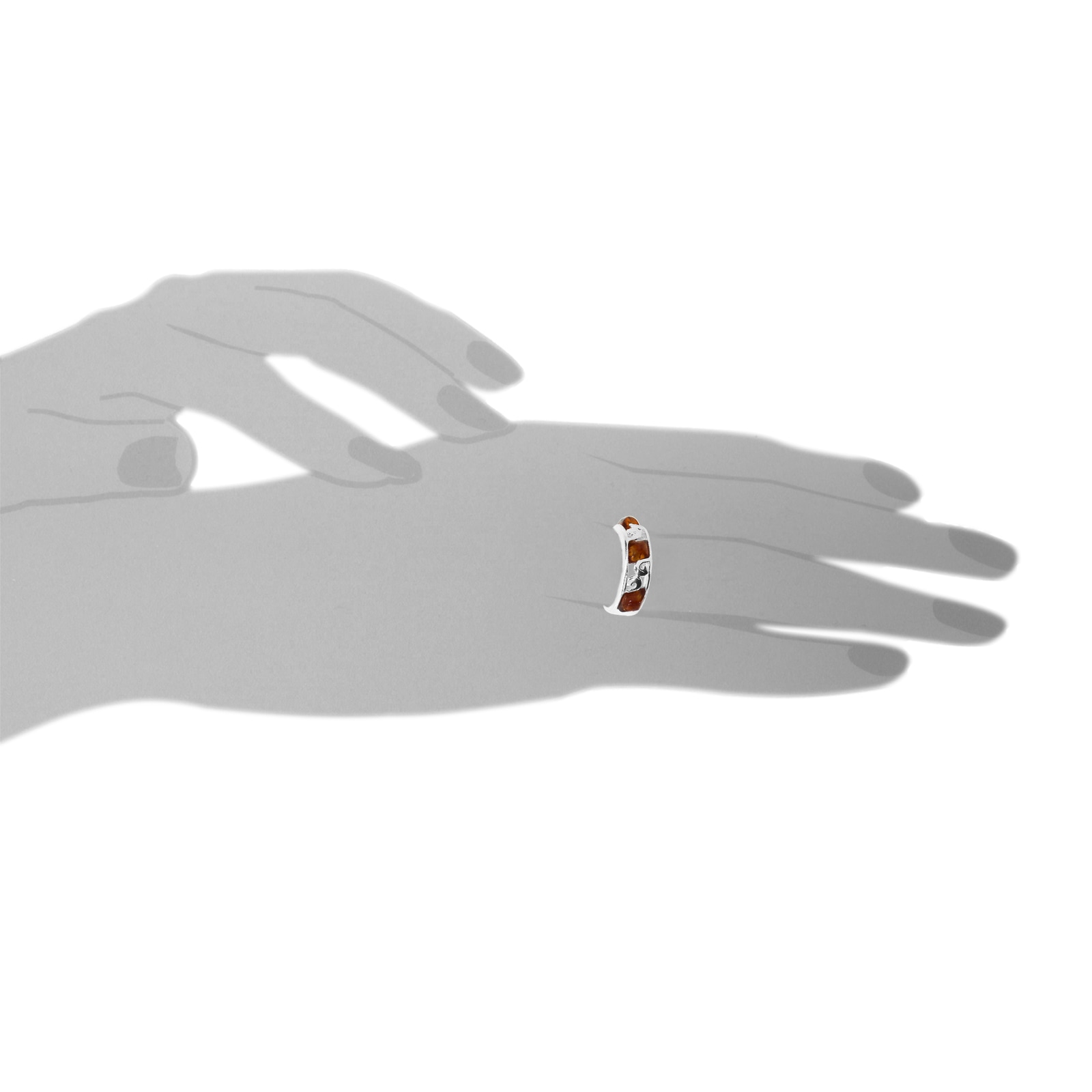 OSTSEE-SCHMUCK Fingerring »- Lonnie - Silber 925/000 - Bernstein«