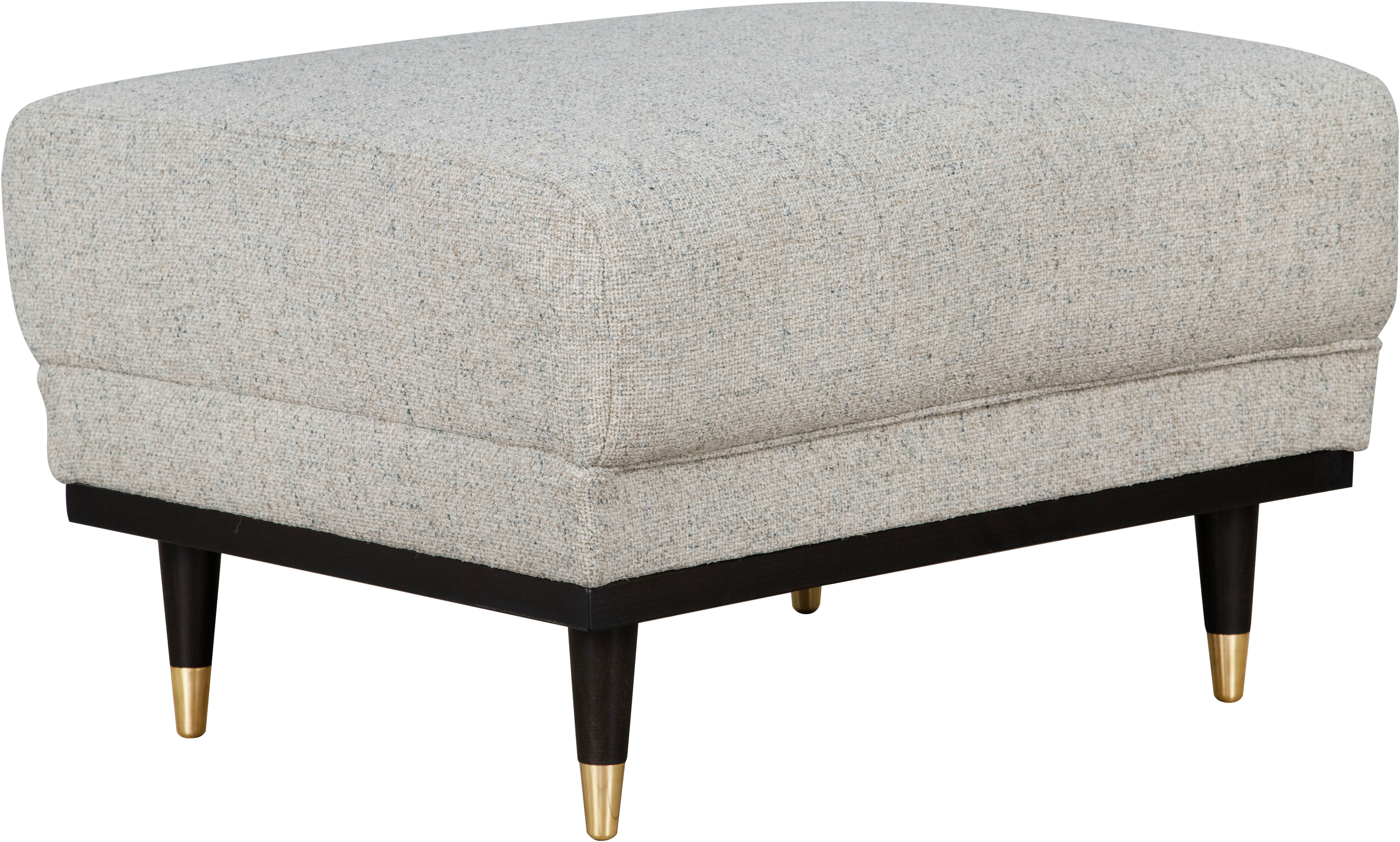Home Affaire Hocker »Chamby« mit Holzrahmen unten in beige, Größe B/H/T: 70 cm x 46 cm x 64 cm