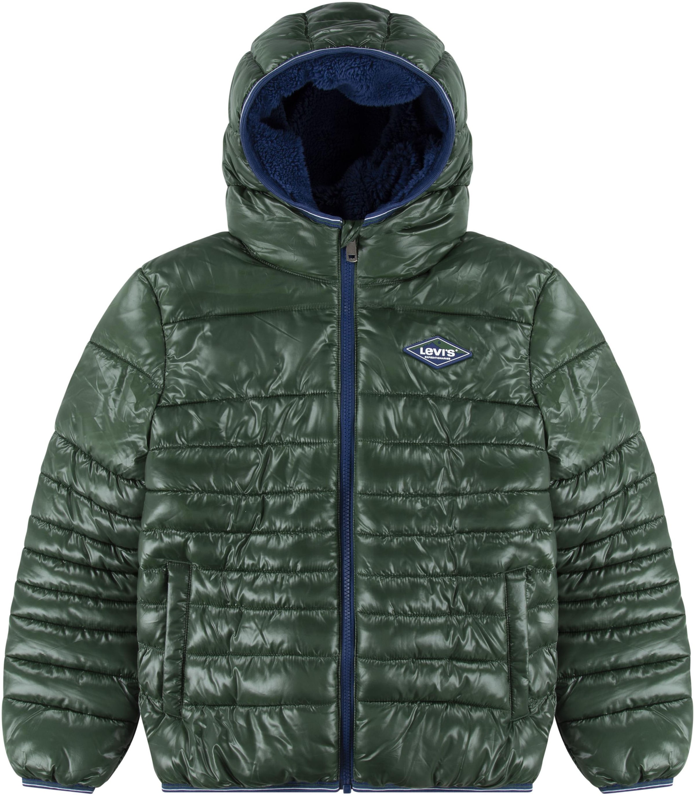 Steppjacke »SHERPA LINED MDWT PUFFER JACKET«, mit Kapuze, for Boys mit Kapuze