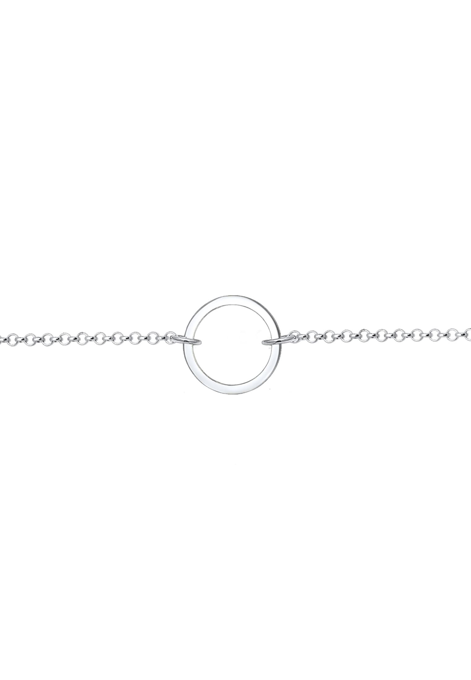 Elli Choker »Halskette Choker Anhänger Kreis Rund 925 Silber«