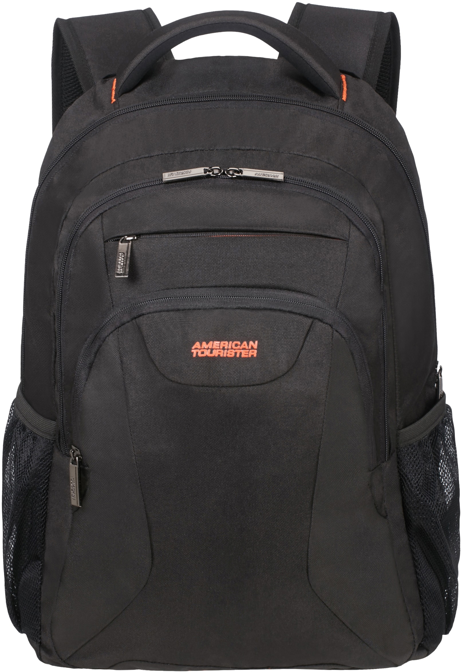 American Tourister® Laptoprucksack »At Work 17.3, black/orange«, Kinderreisekoffer Kindertrolley Handgepäck Hartschalenkoffer