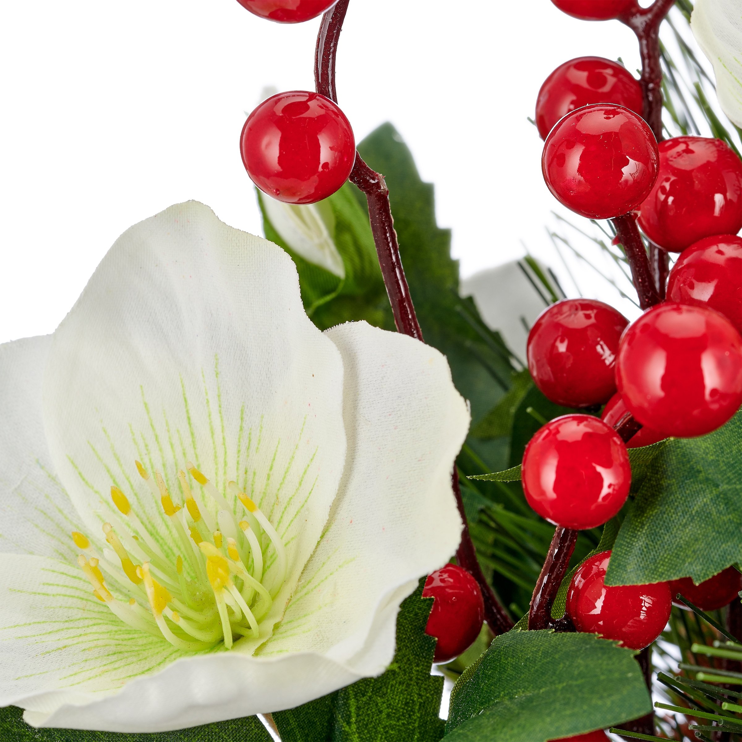 OTTO home Winterliche Kunstpflanze »Strauß mit Christrosen« mit naturgetreuen Blüten