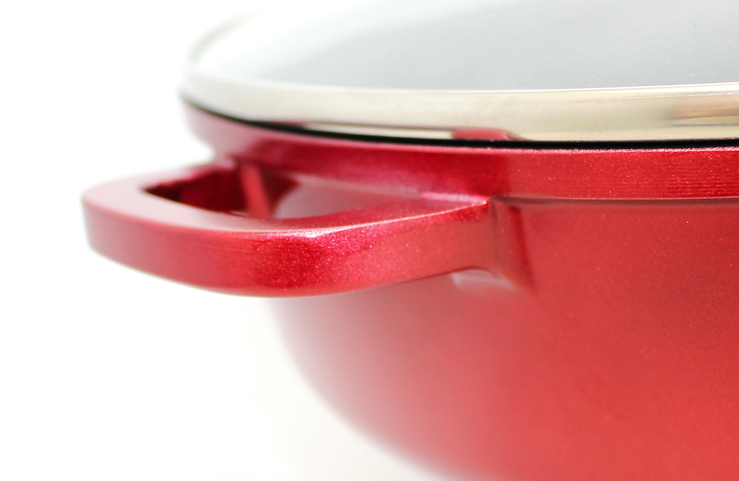 Elo Servierpfanne »Rubino, Pfanne mit Glasdeckel« Aluminiumguss 1 Stk. tlg. mit Glitzer-Glamour-Effekt außen