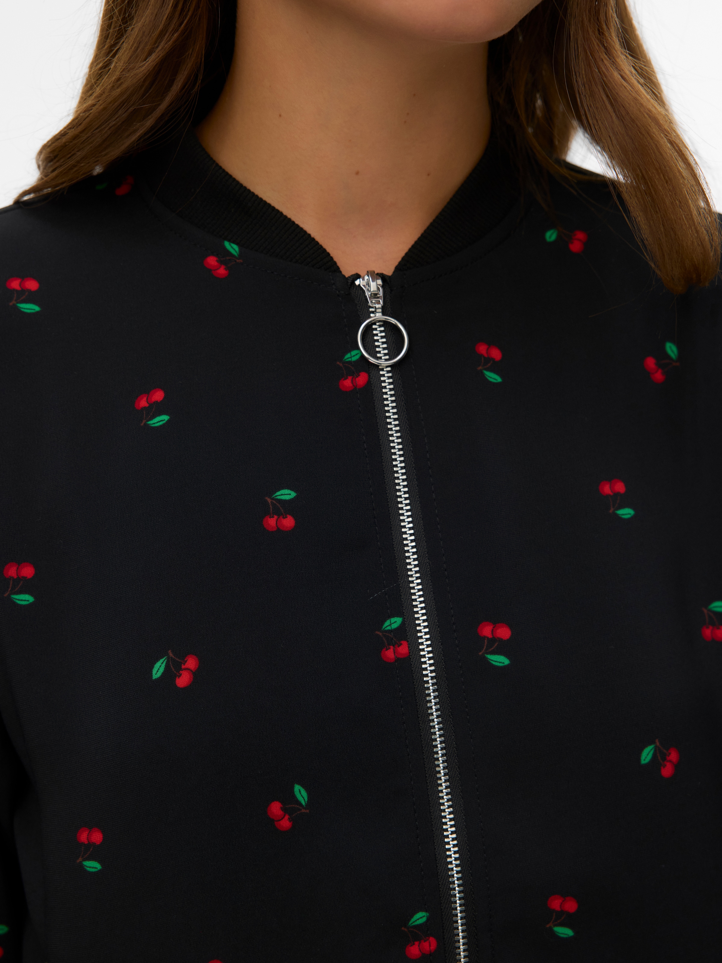 Vero Moda Blouson »VMCOCO L/S BOMBER AOP WVN NOOS« Materialmix