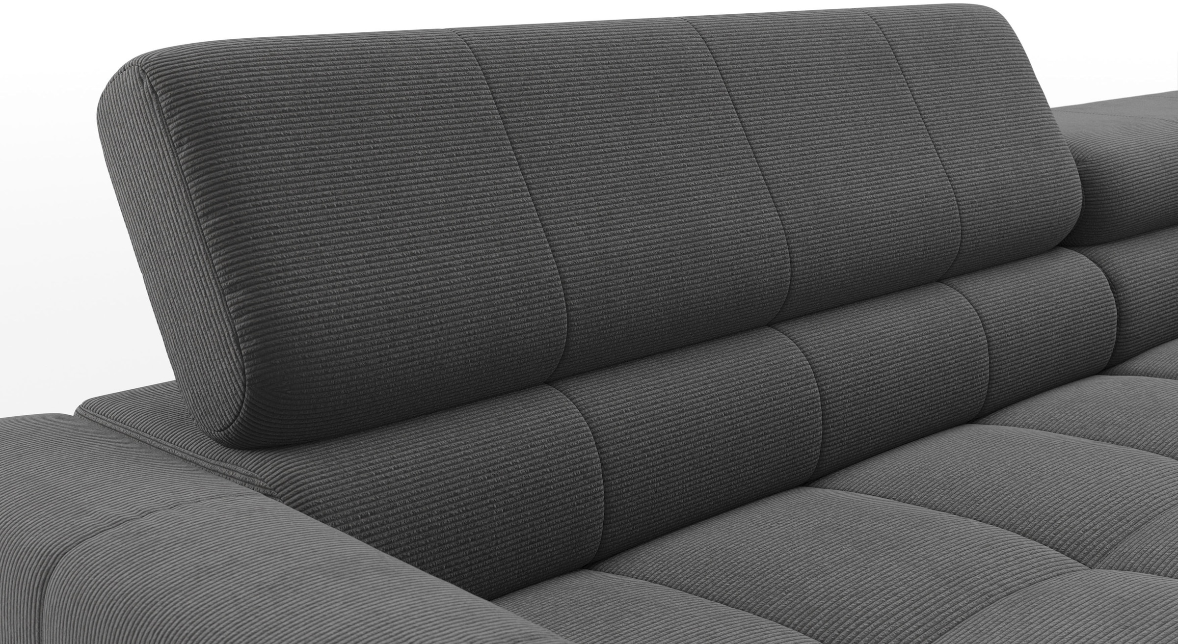 Home affaire Ecksofa »Claya, 311 cm breit, L-Form,  inkl. Kopfteilverstellung« wahlweise elektrischer Sitzvorzug