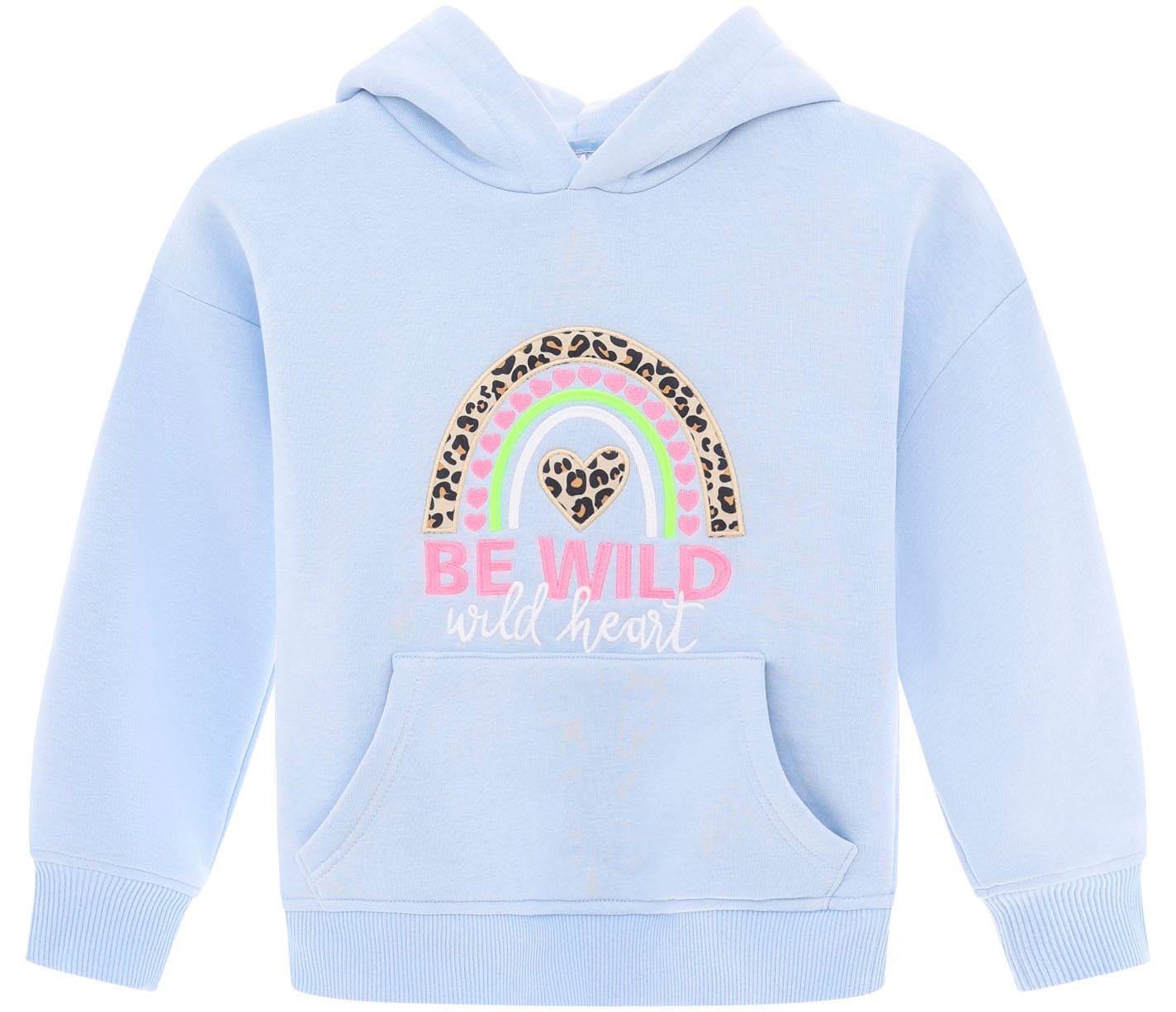 Zwillingsherz Hoodie »"Nicki" Kids«, mit Herzchen- und Leo Details für Mädchen