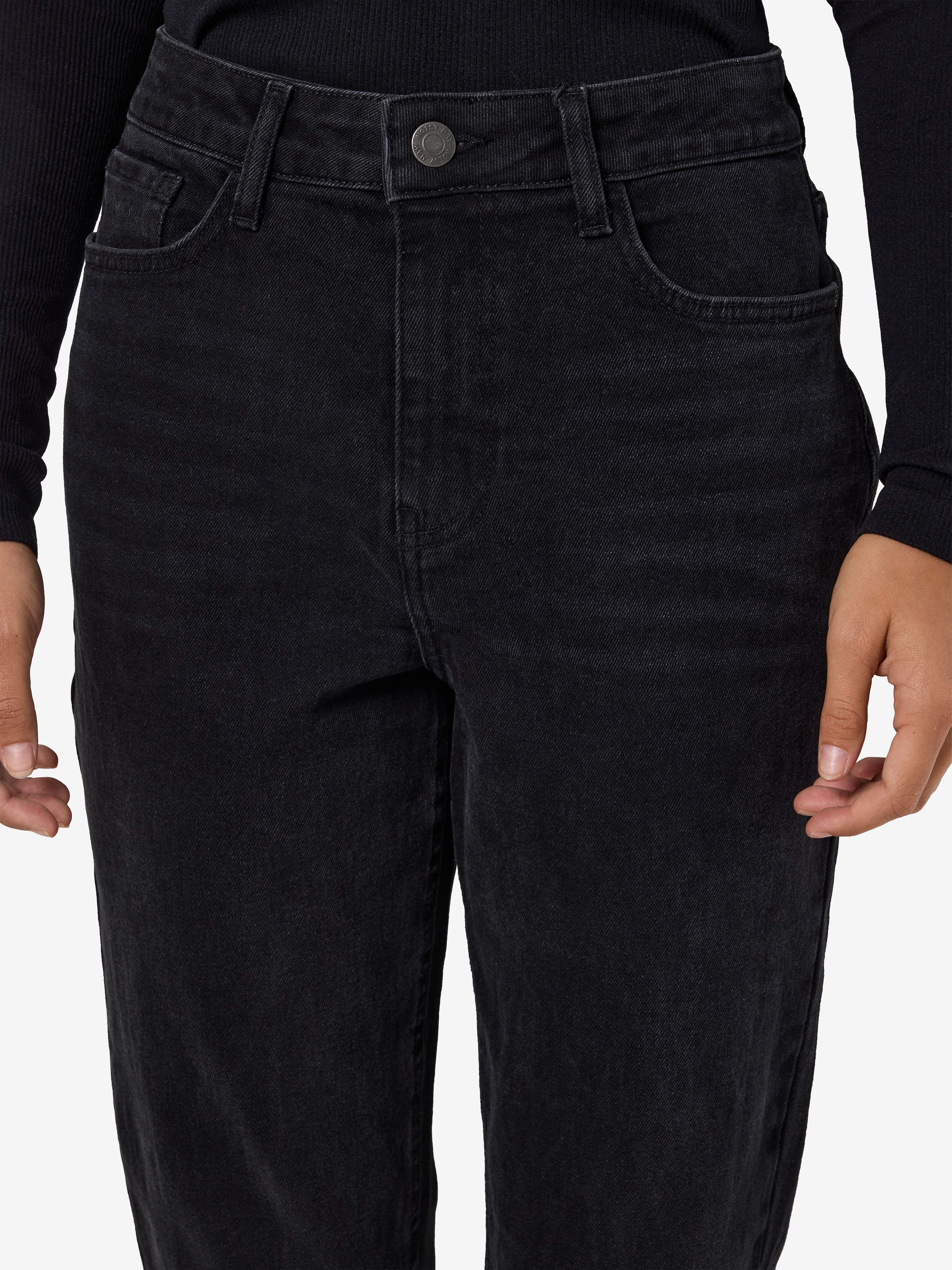Noisy may High-waist-Jeans »NMDAISY HW MOM FIT JEAN BLACK FWD NOOS«