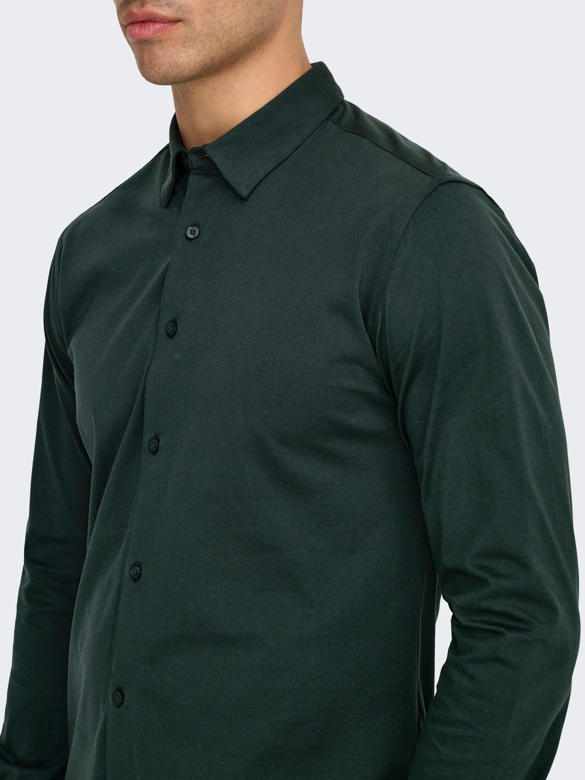 ONLY & SONS Langarmhemd »ONSROBIN B/U LS STRETCH SHIRT NOOS«