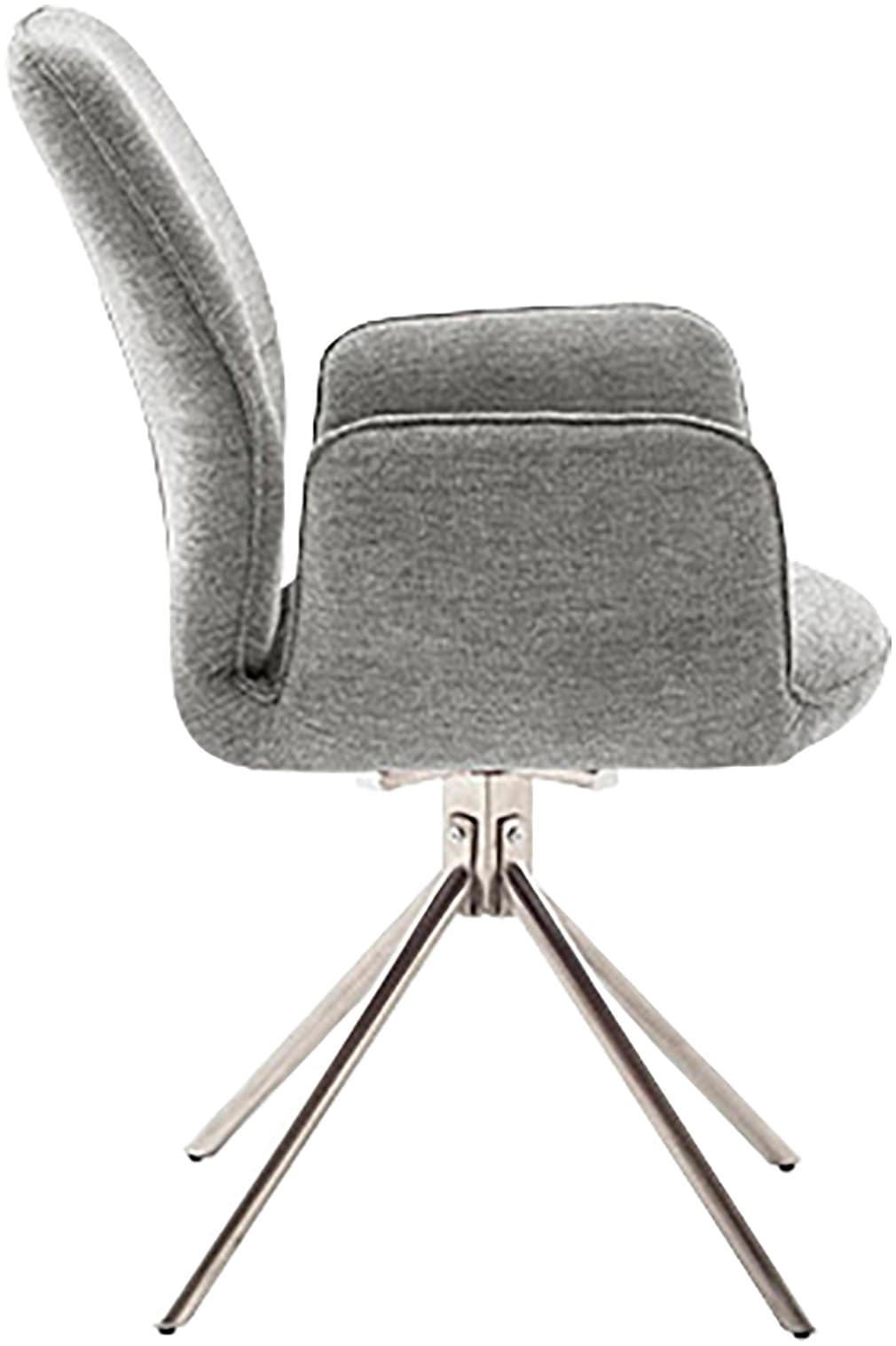 MCA furniture Esszimmerstuhl »GREYTON«, Chenille, (2er-Set), drehbar 180°, Belastbarkeit 120 kg, Sitzhöhe ca. 50 cm