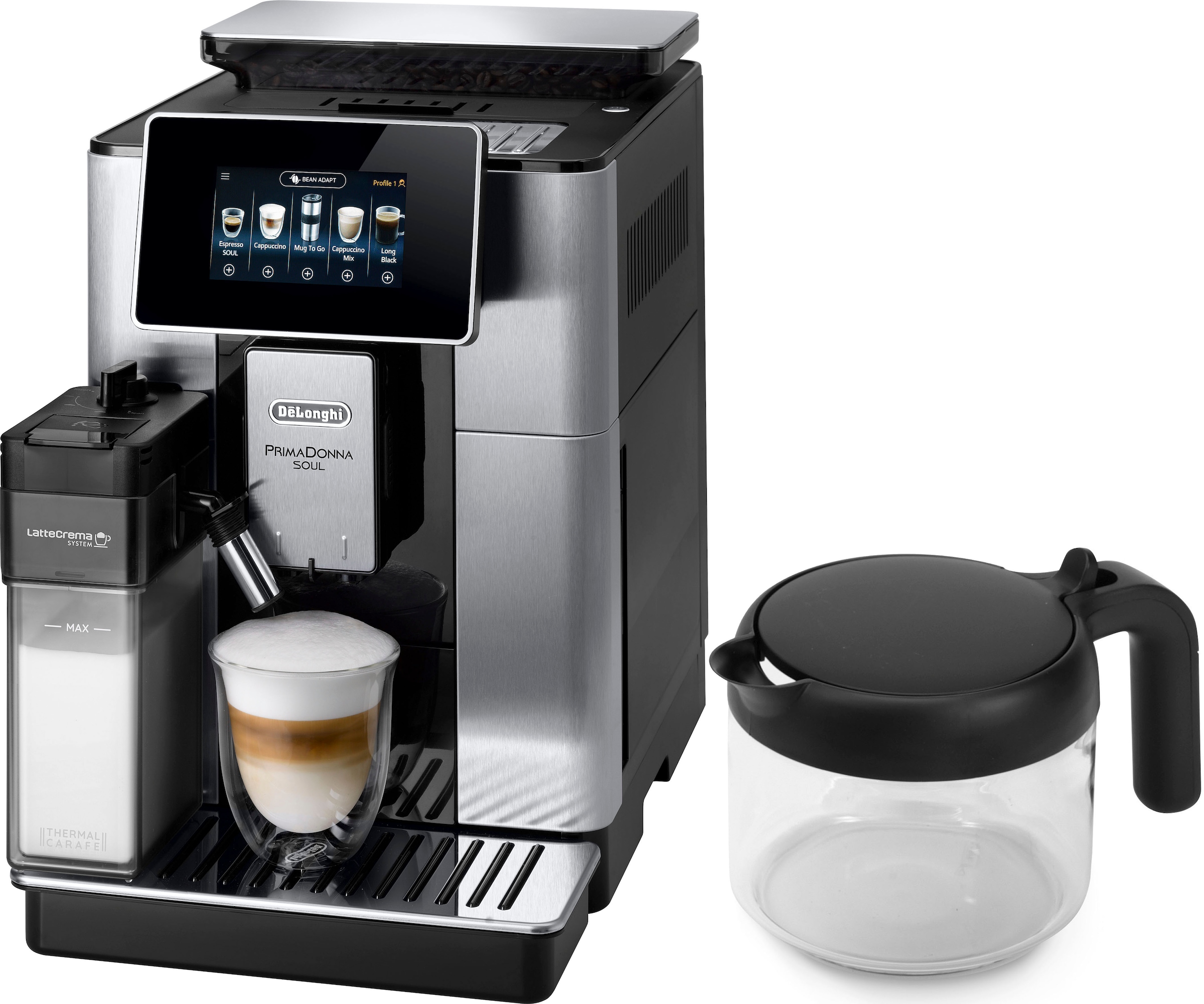 Kaffeevollautomat »PrimaDonna Soul ECAM 610.75.MB«, inkl. Kaffeekanne im Wert von UVP...