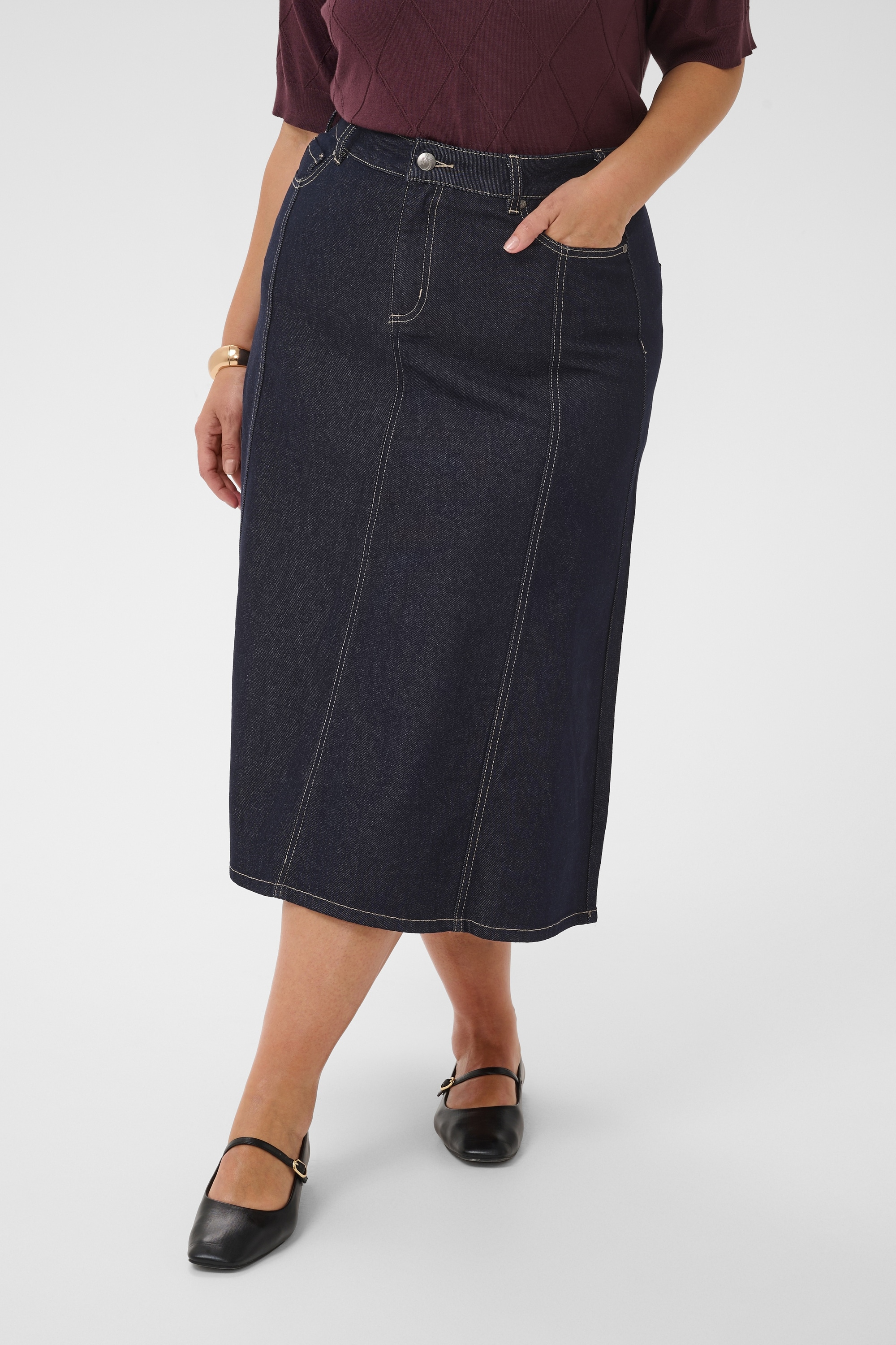 KAFFE Curve Jeansrock »Damen Denimrock KCgithanna«