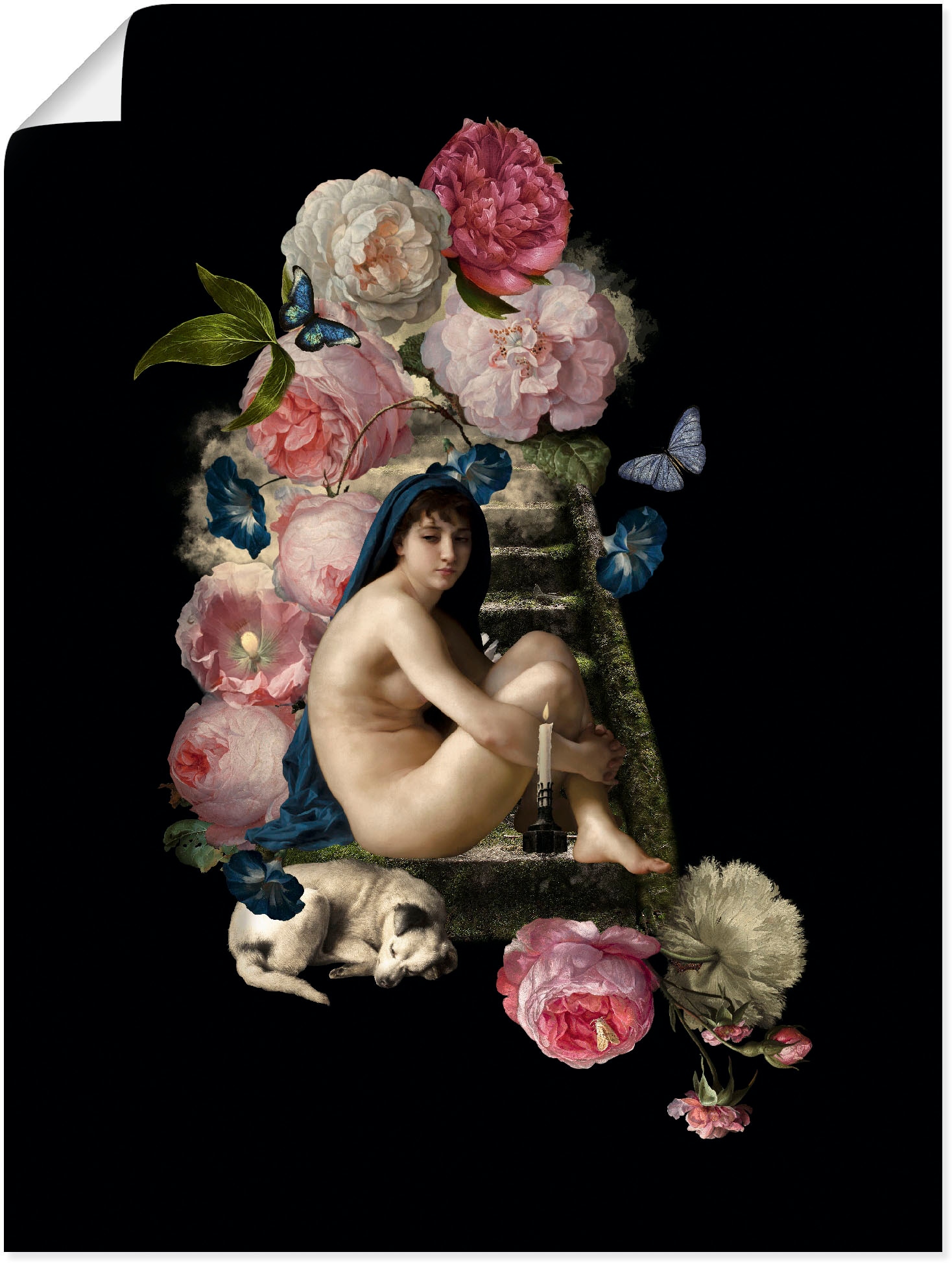 Poster »Nackte Venus mit Hund«, Gottes Bilder, (1 St.), als Alubild, Leinwandbild,...