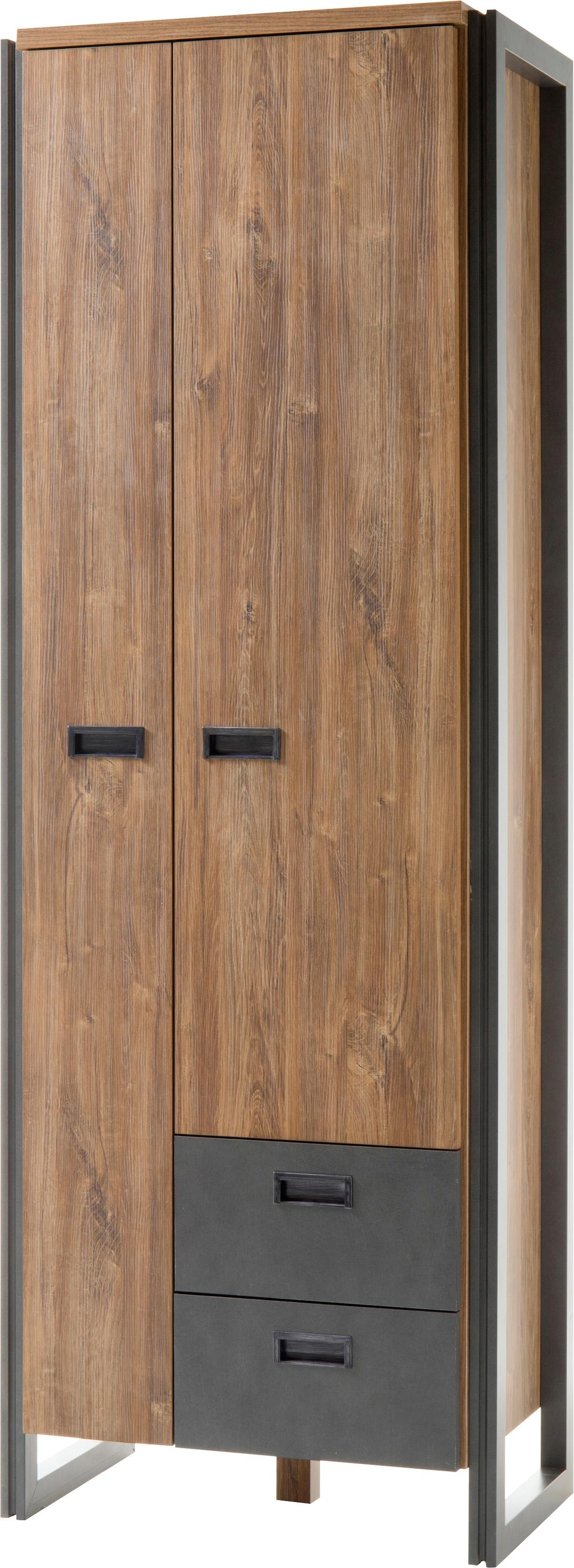 Home affaire Garderobenschrank »Santos«, mit besonderen Türfronten und  Spiegel, viel Stauraum, Höhe 180 cm online bei OTTO