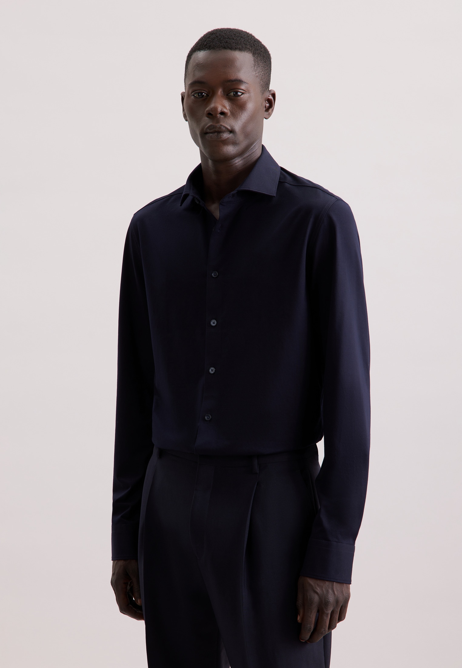 seidensticker Businesshemd »Schwarze Rose« Slim 1/1 Kentkragen Uni