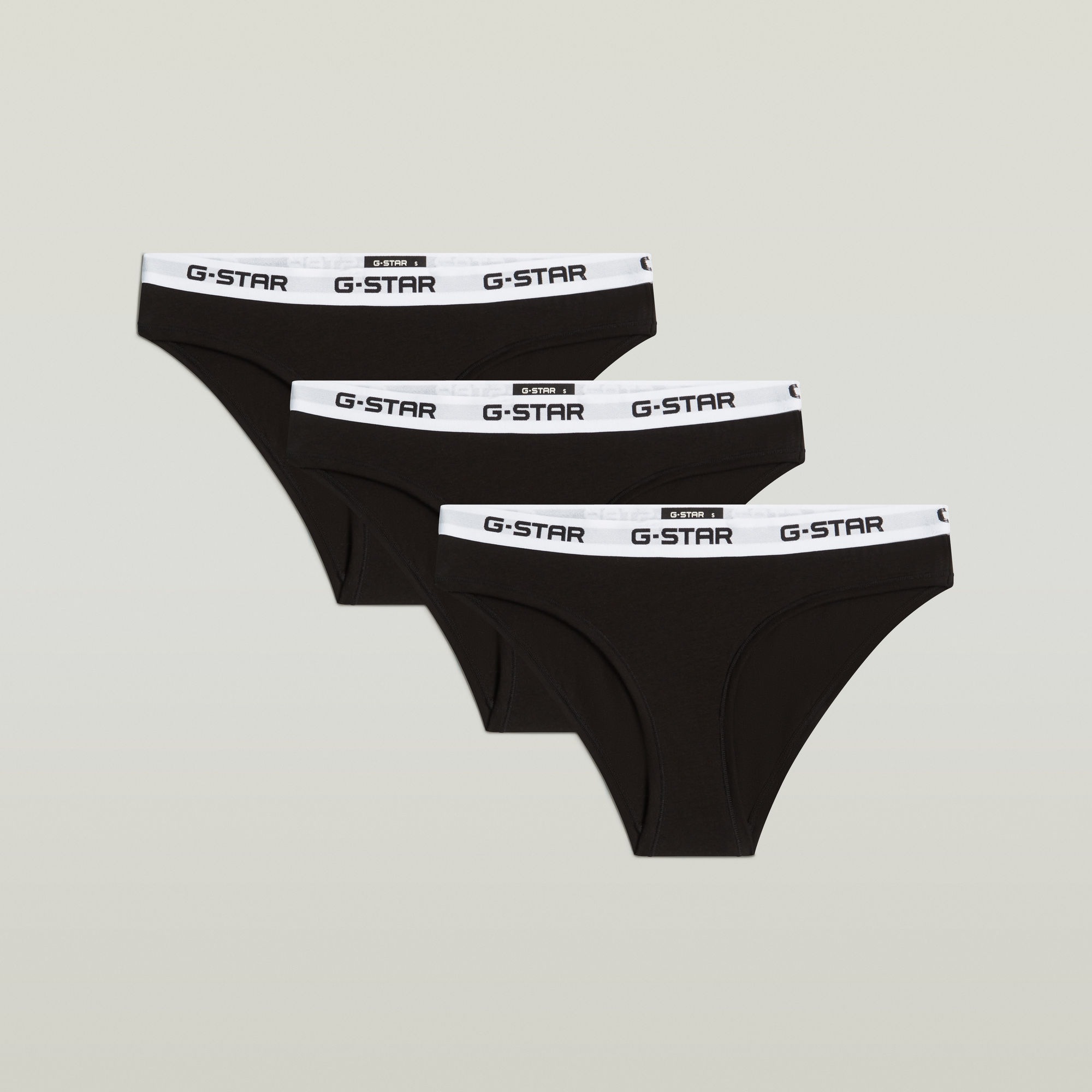 G-STAR Hipster »FLUORITE, 3 PACK HIPSTER BRIEFS« Packung, 3 Stk. mit Logobund