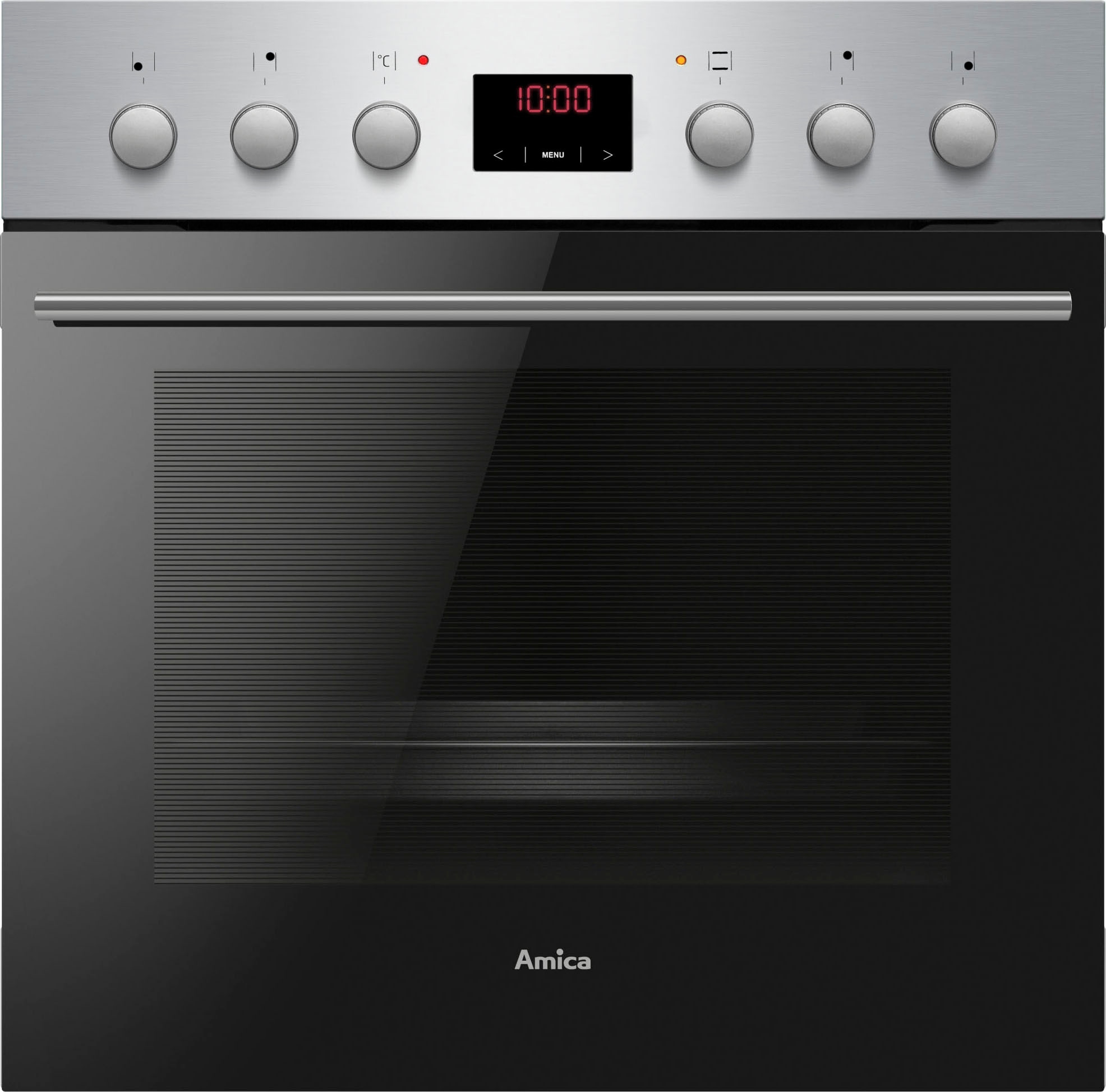 Amica Elektro-Herd-Set »EHC 12550 E«, mit Teleskopauszug nachrüstbar, Steam Clean