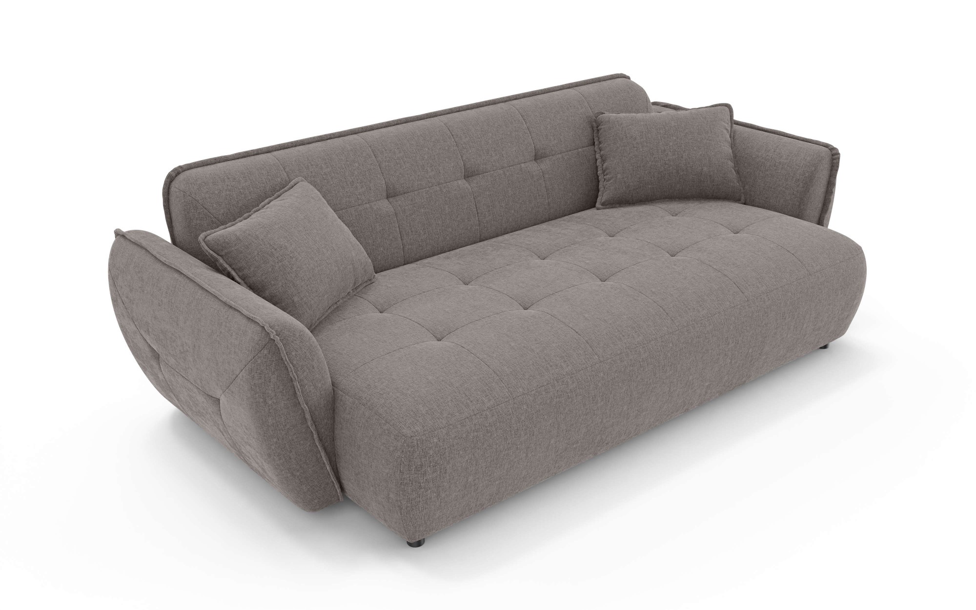 Home affaire Big-Sofa »MIRELDA Design-Sofa mit Steppungen, hoher Sitzkomfort, Breite 251 cm« elegant und bequem, enthält 2 Zierkissen, belastbar bis 480kg
