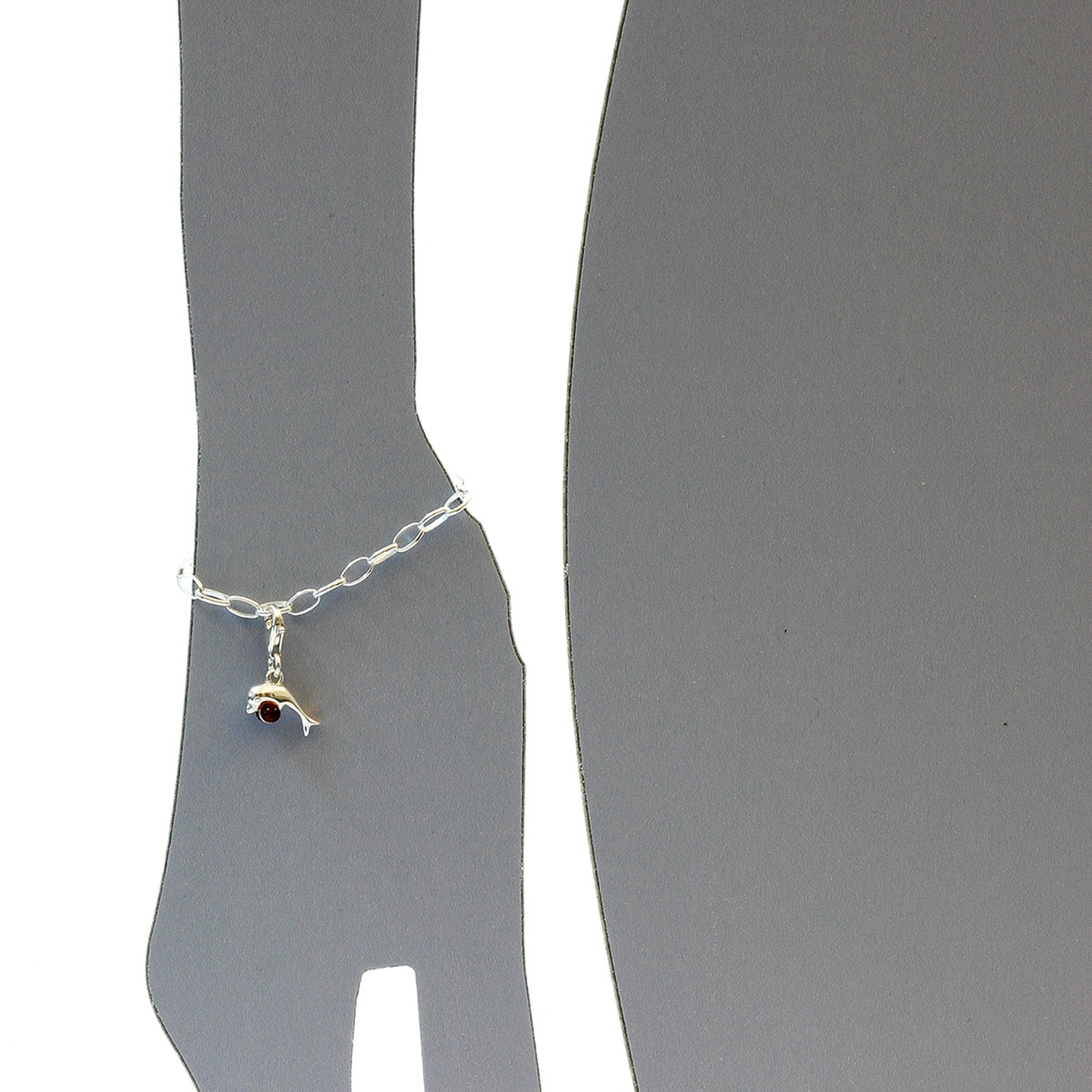 OSTSEE-SCHMUCK Kettenanhänger »- Delphin - Silber 925/000 - Bernstein«